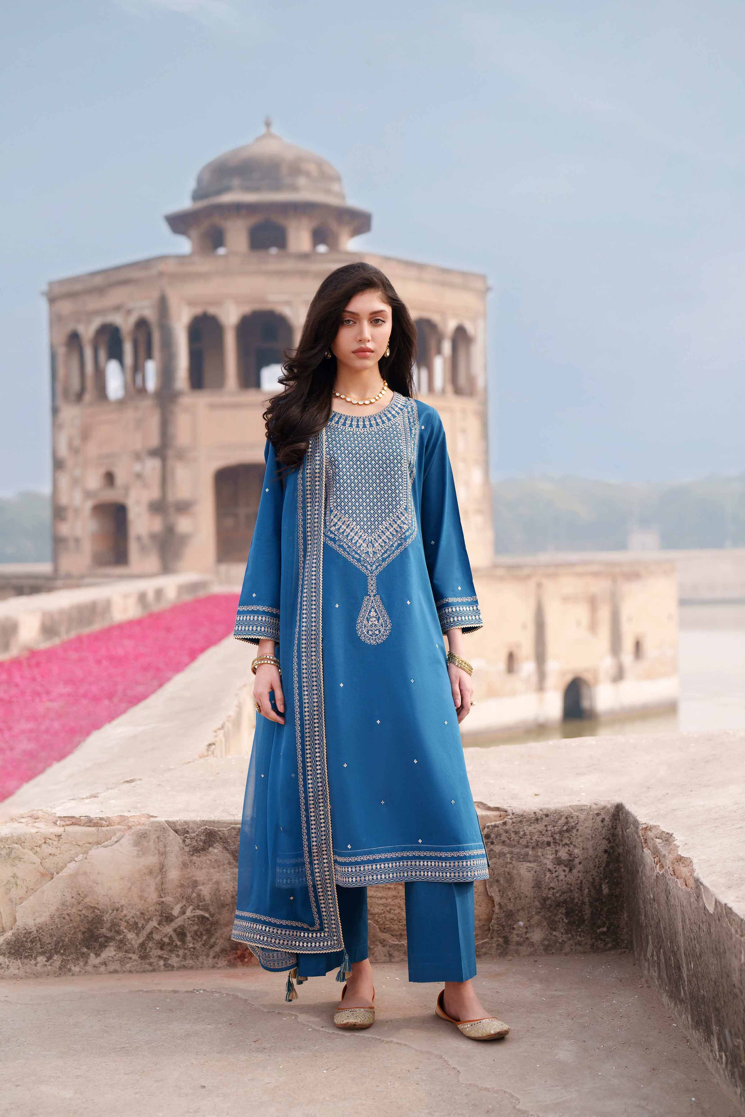 3 Piece - Embroidered Suit - KFE26-133