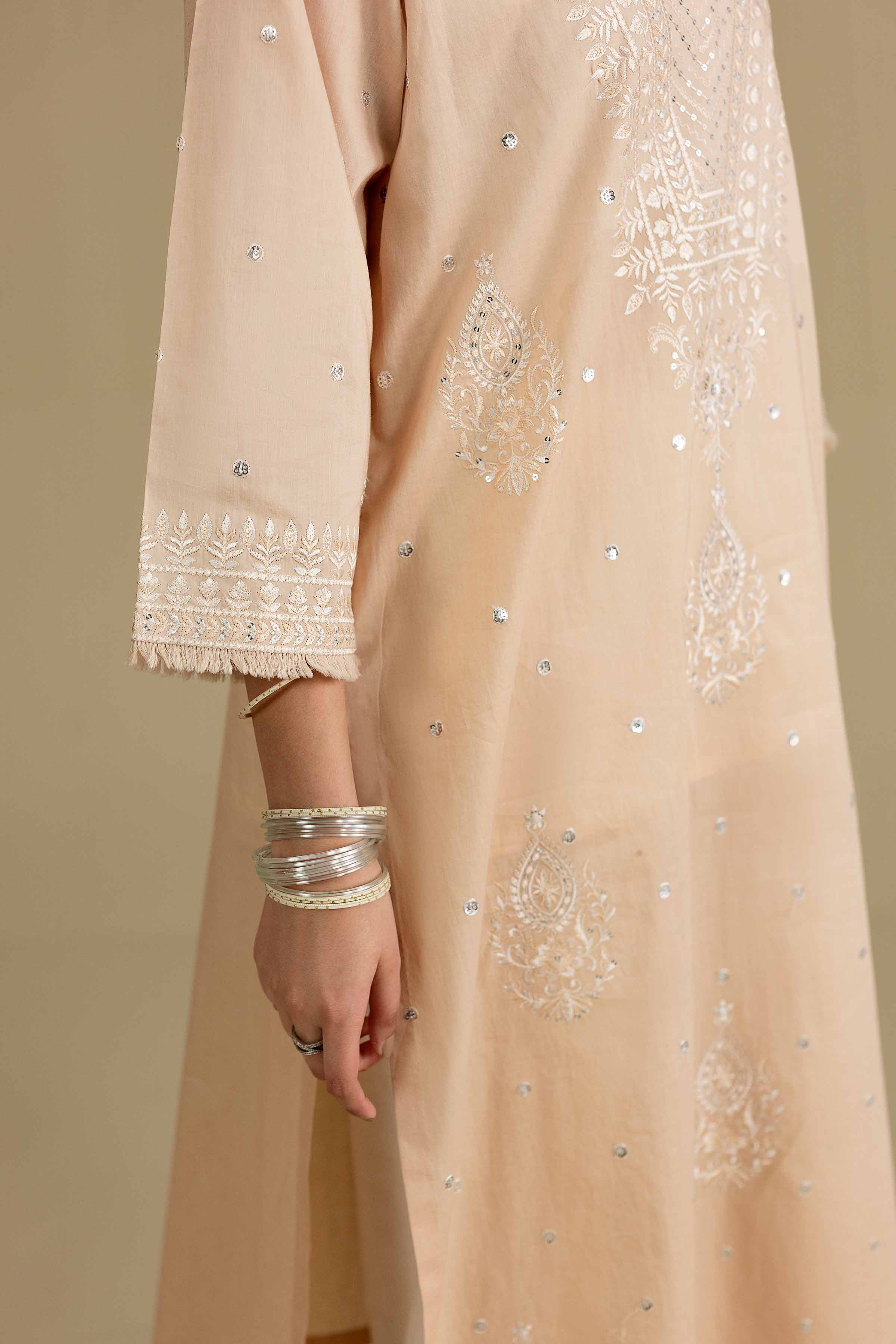 Embroidered Shirt - KFE26-139 Beige Lawn 1PC Embroidered READY TO WEAR