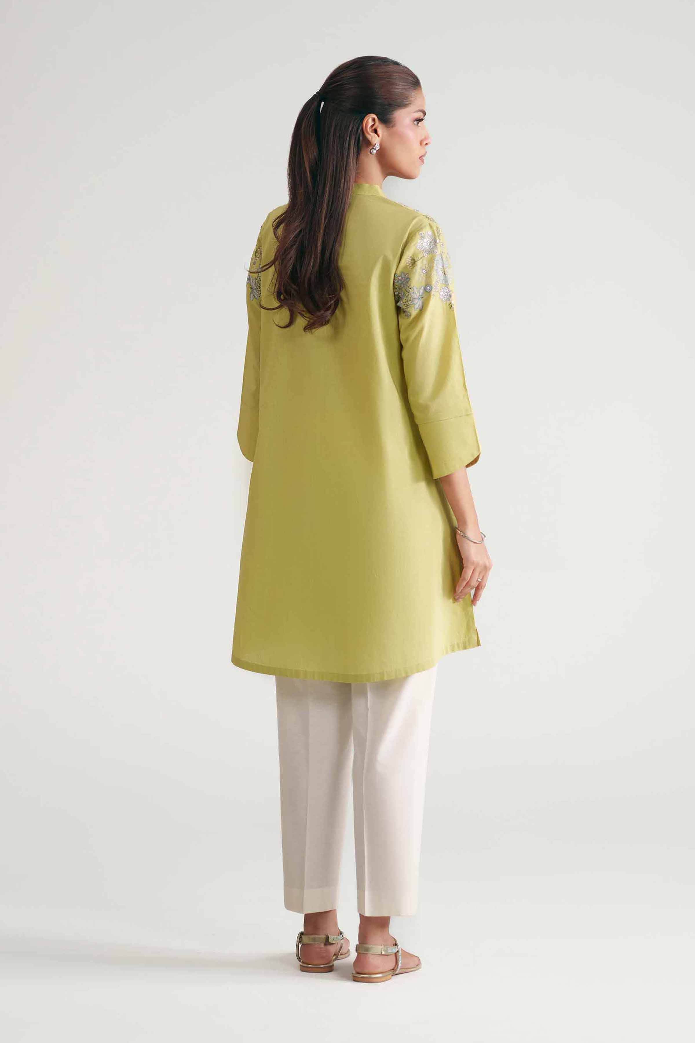 Embroidered Shirt - KFE26-140 Green Lawn 1PC Embroidered READY TO WEAR