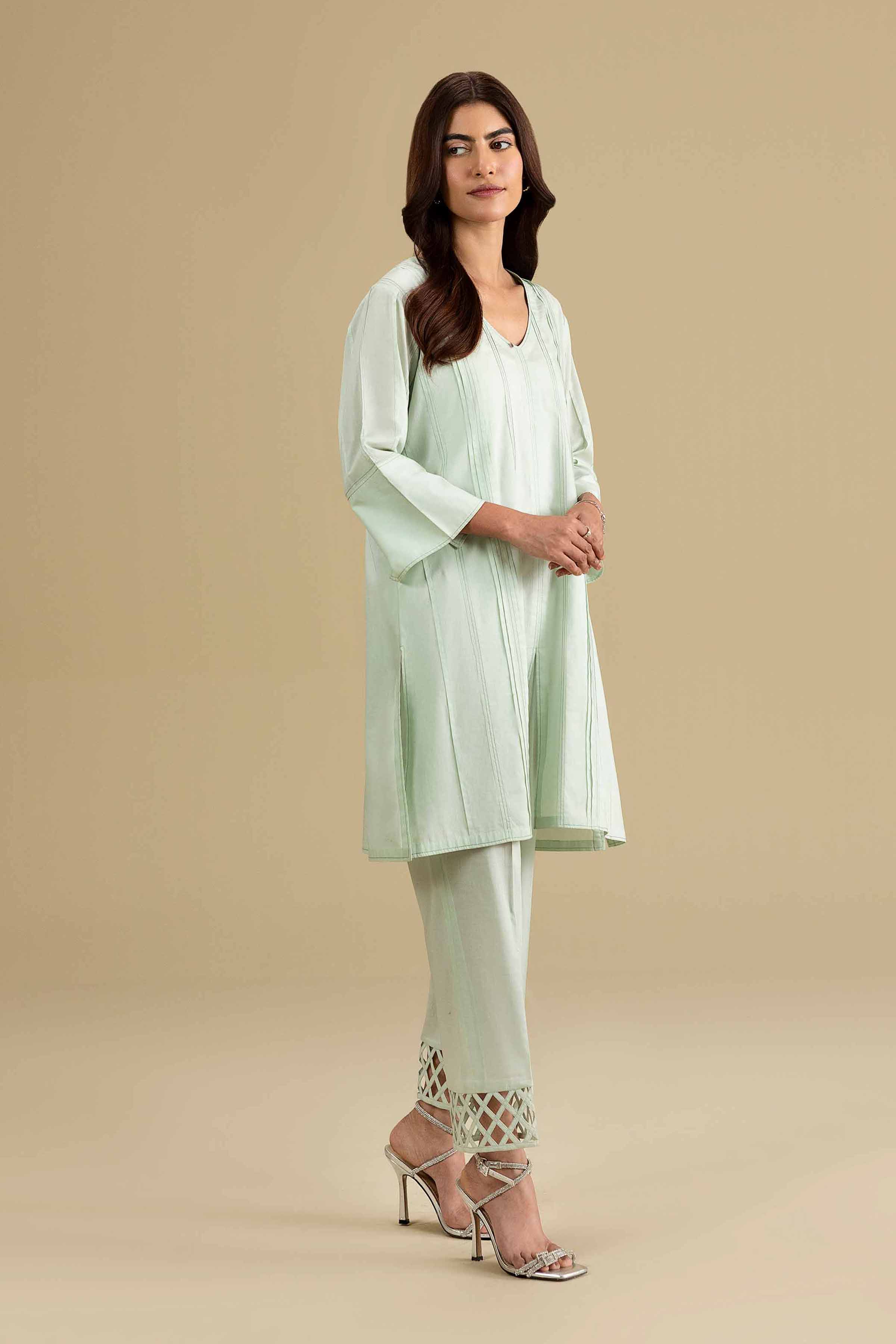 2 Piece - Solid Suit - KFE26-155 Green Cambric 2PC Solids READY TO WEAR
