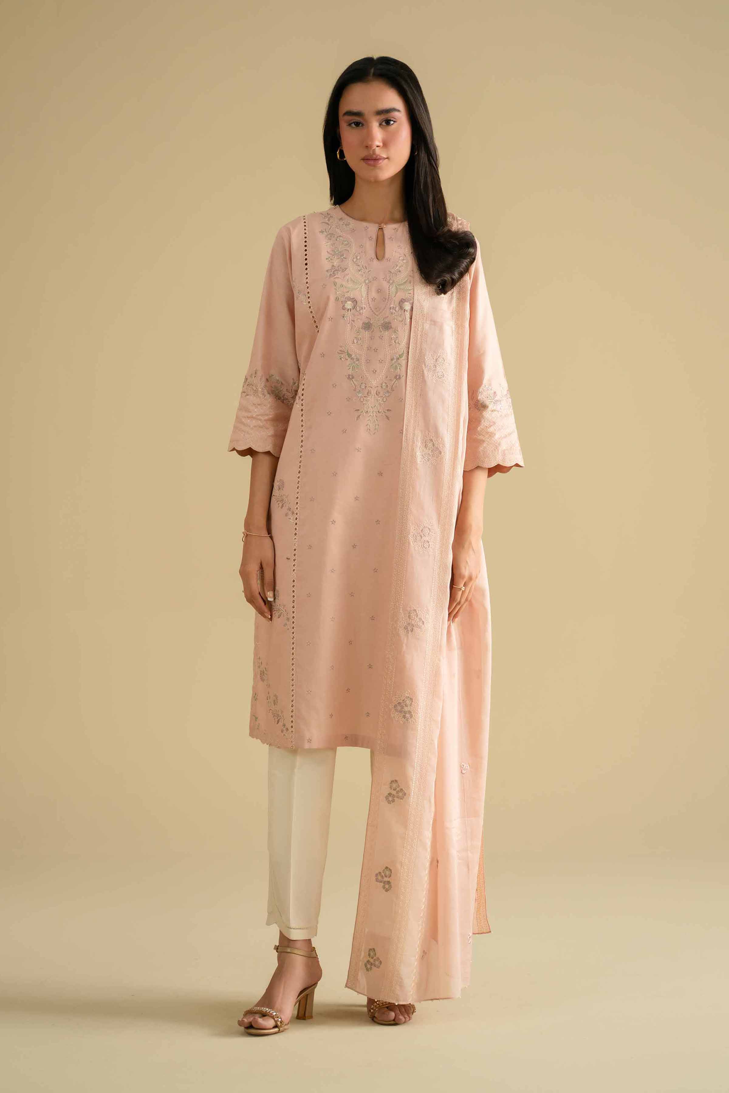 2 Piece - Embroidered Suit - KFE26-16