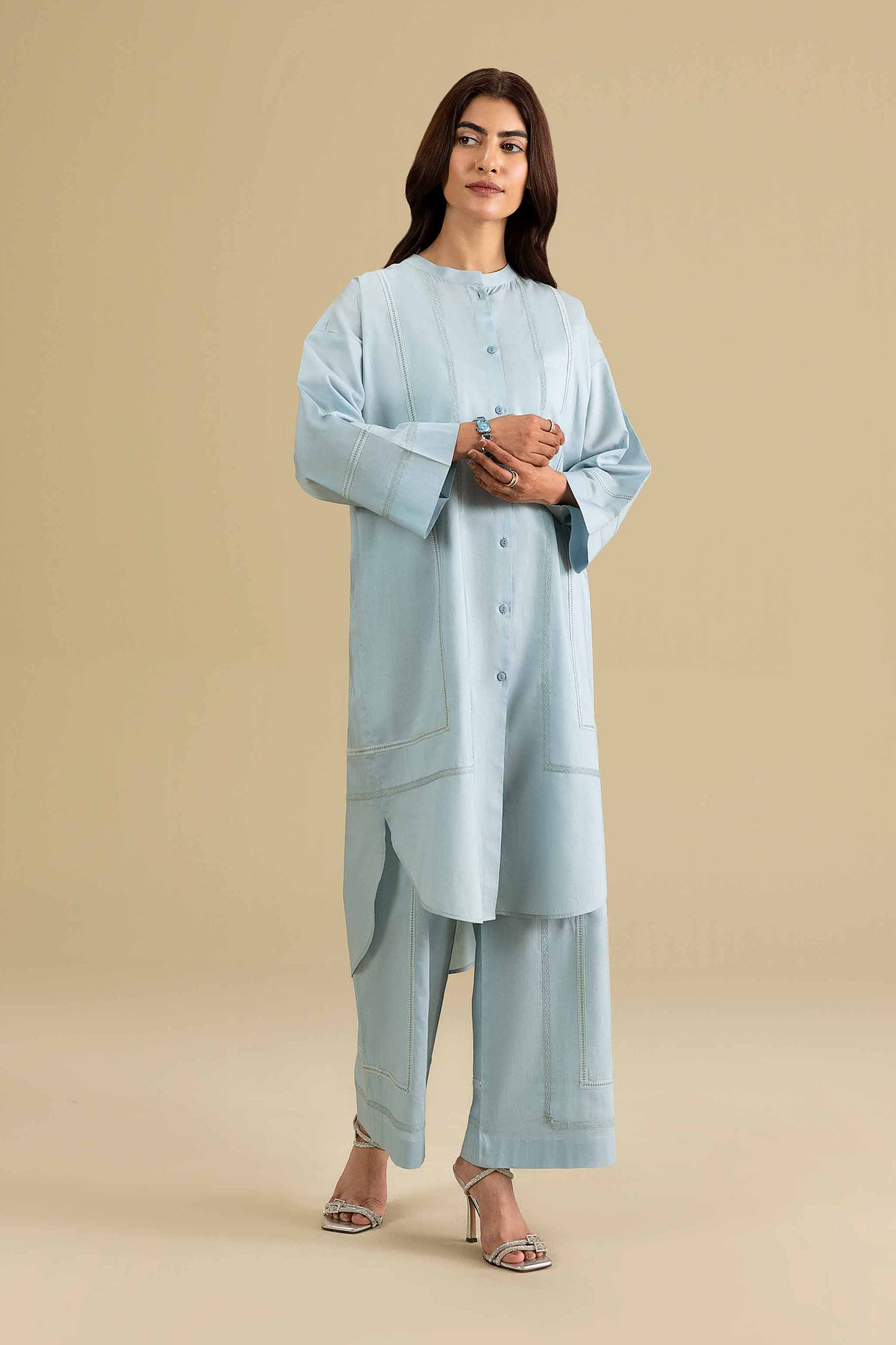 2 Piece - Solid Suit - KFE26-160 Blue Cambric 2PC Solids READY TO WEAR