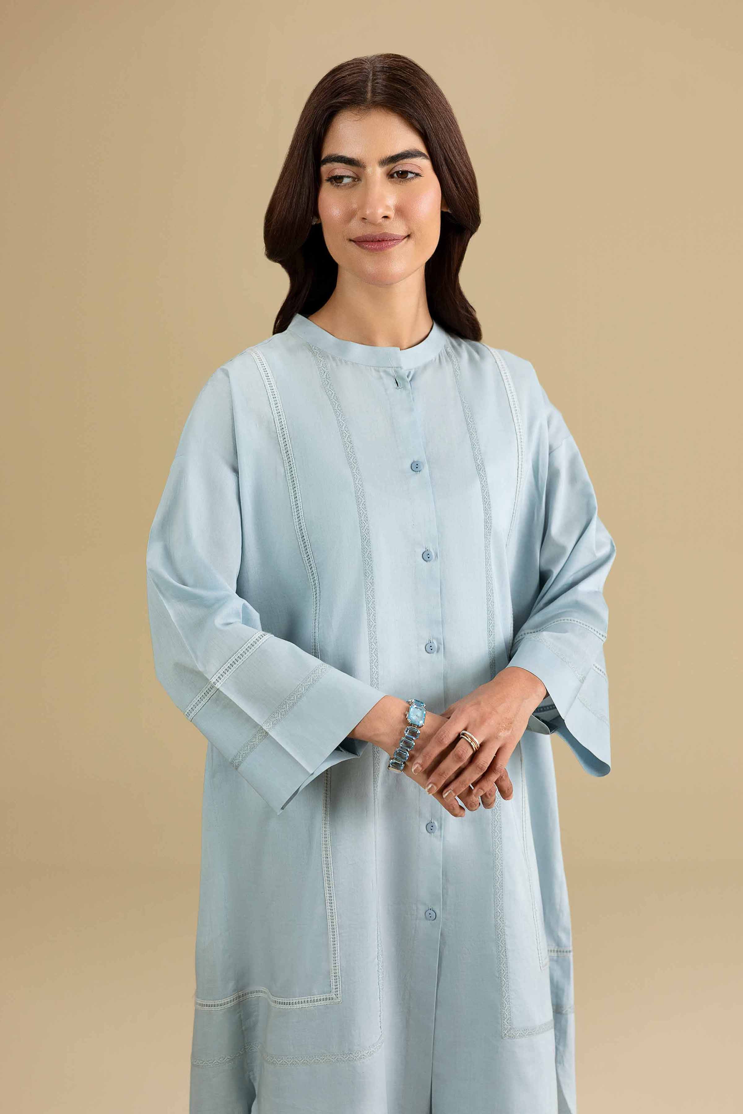 2 Piece - Solid Suit - KFE26-160 Blue Cambric 2PC Solids READY TO WEAR