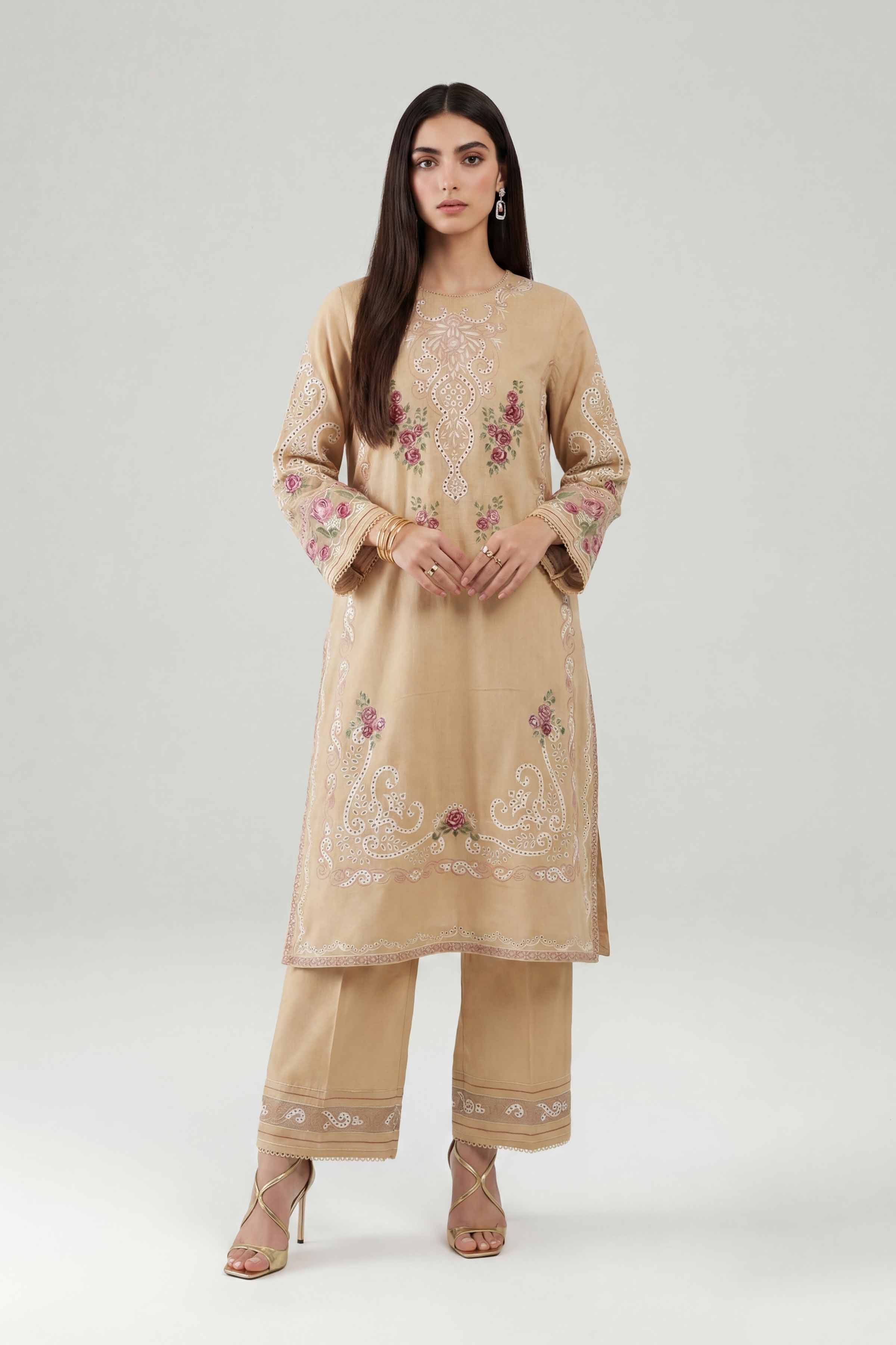 2 Piece - Embroidered Suit - KFE26-162