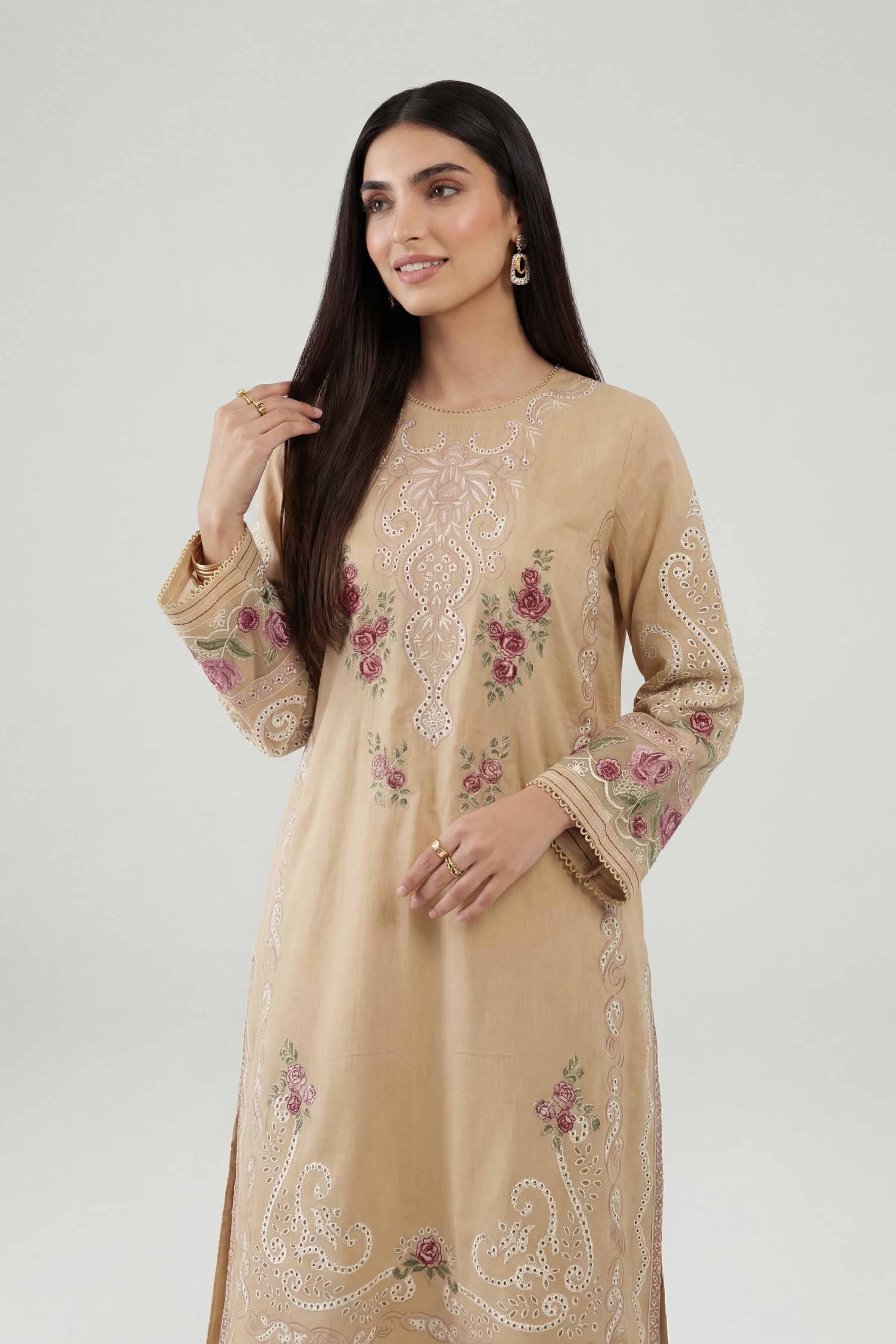 2 Piece - Embroidered Suit - KFE26-162