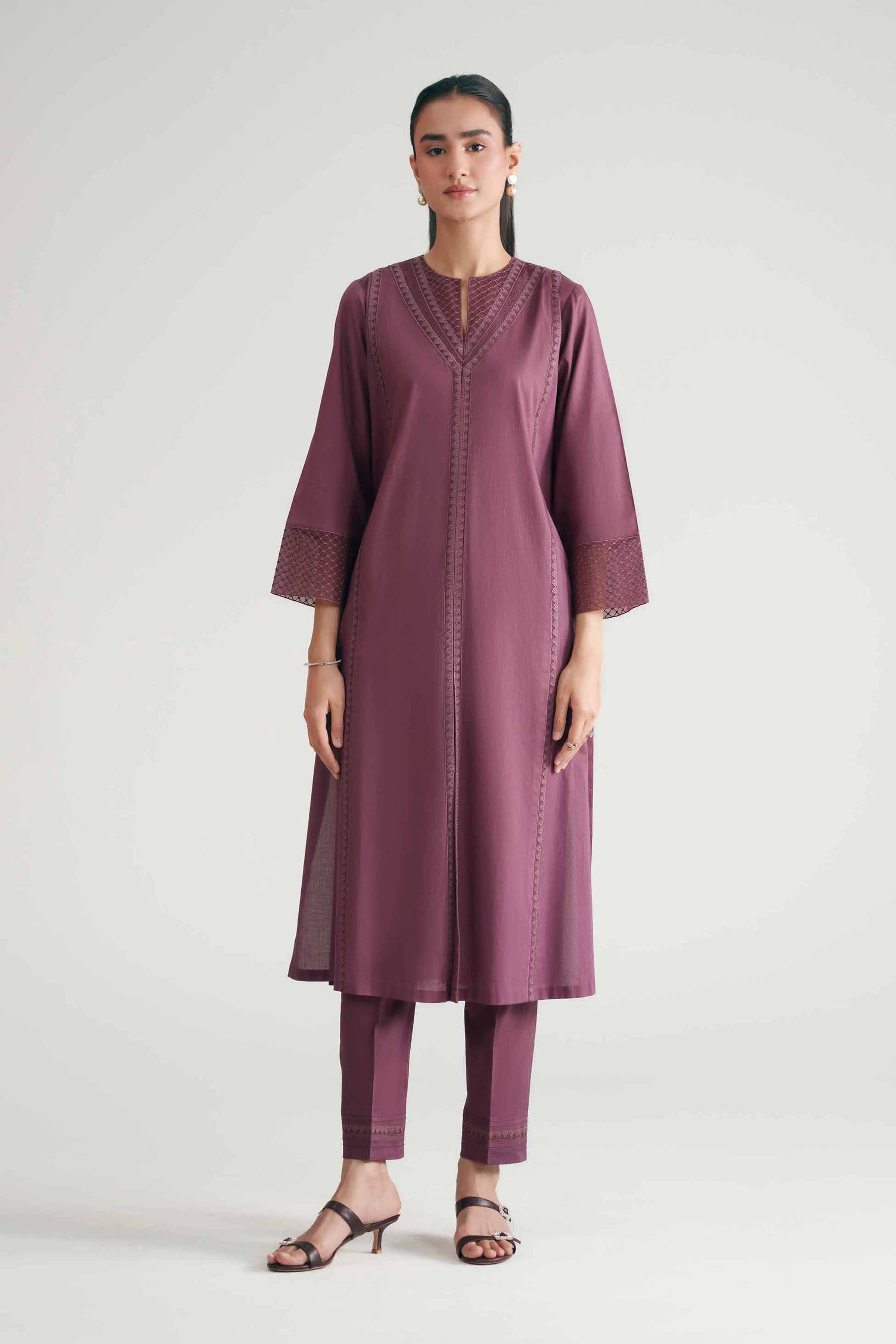 2 Piece - Embroidered Suit - KFE26-170