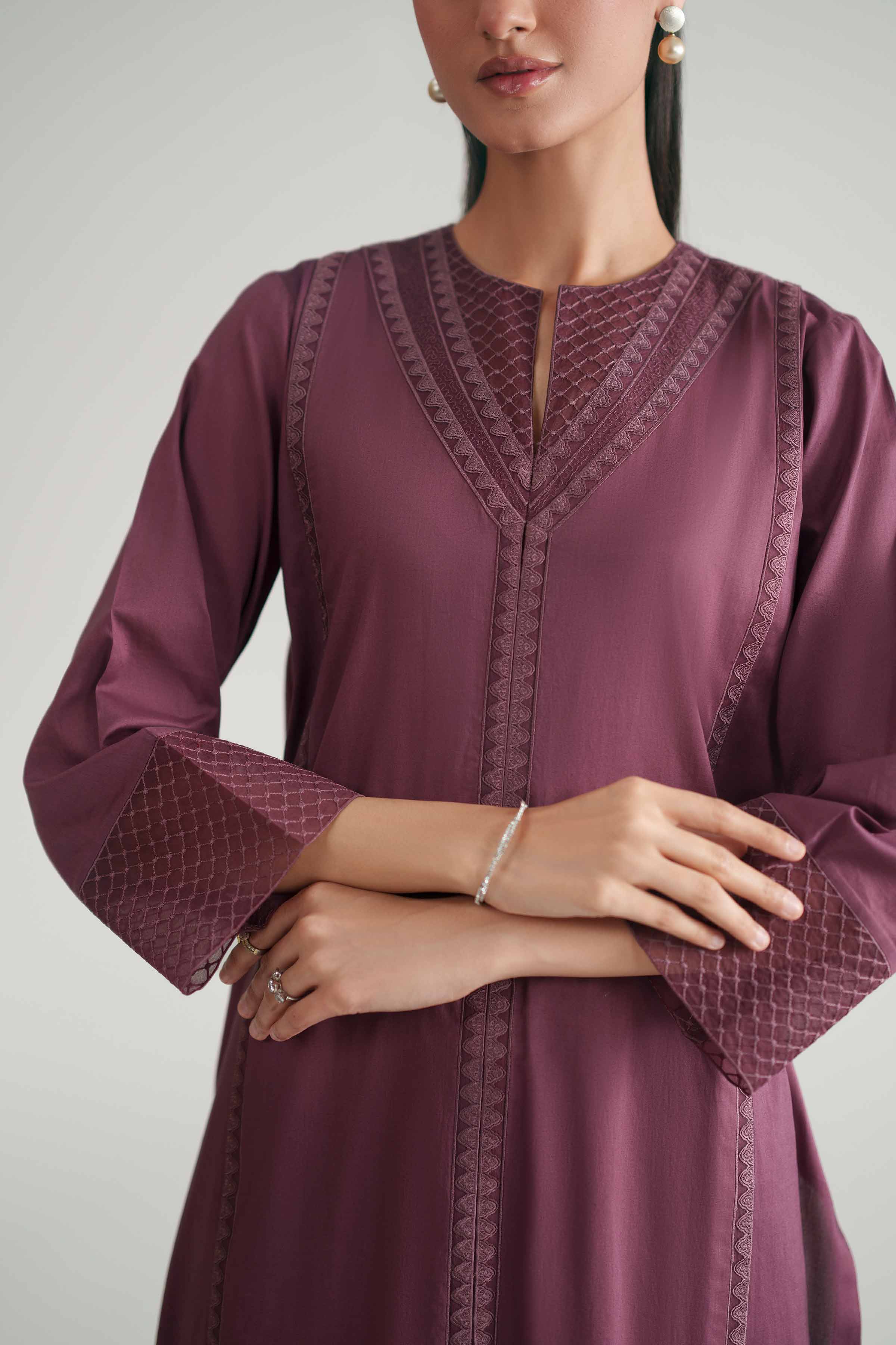 2 Piece - Embroidered Suit - KFE26-170