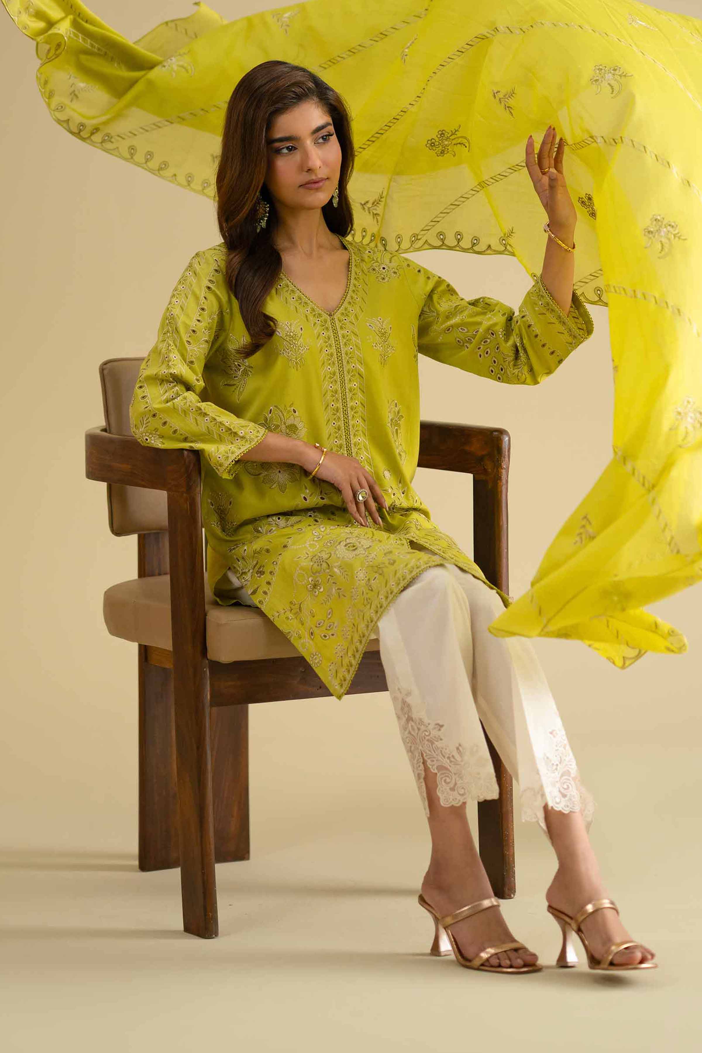 2 Piece - Embroidered Suit - KFE26-18