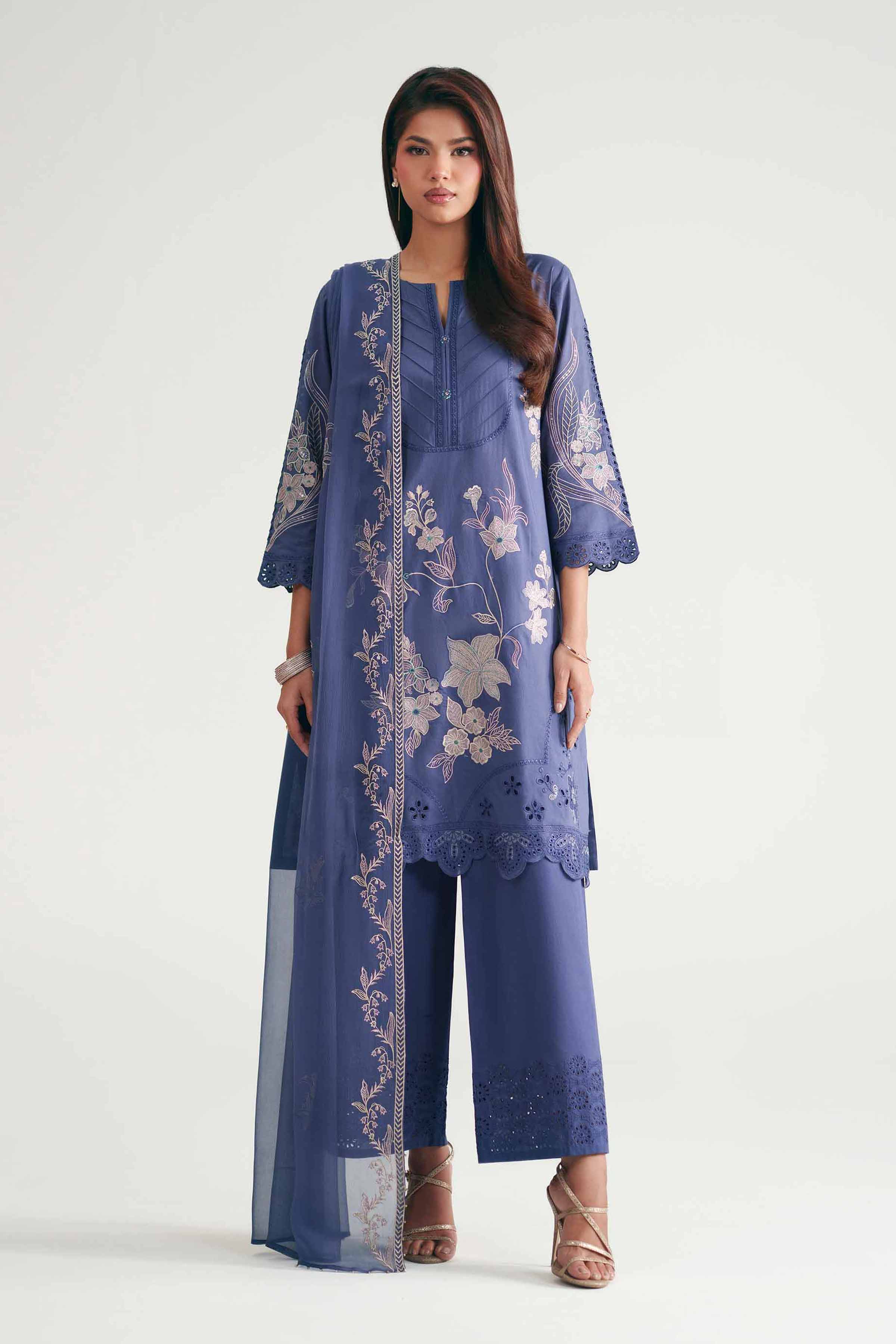 3 Piece - Embroidered Suit - KFE26-186