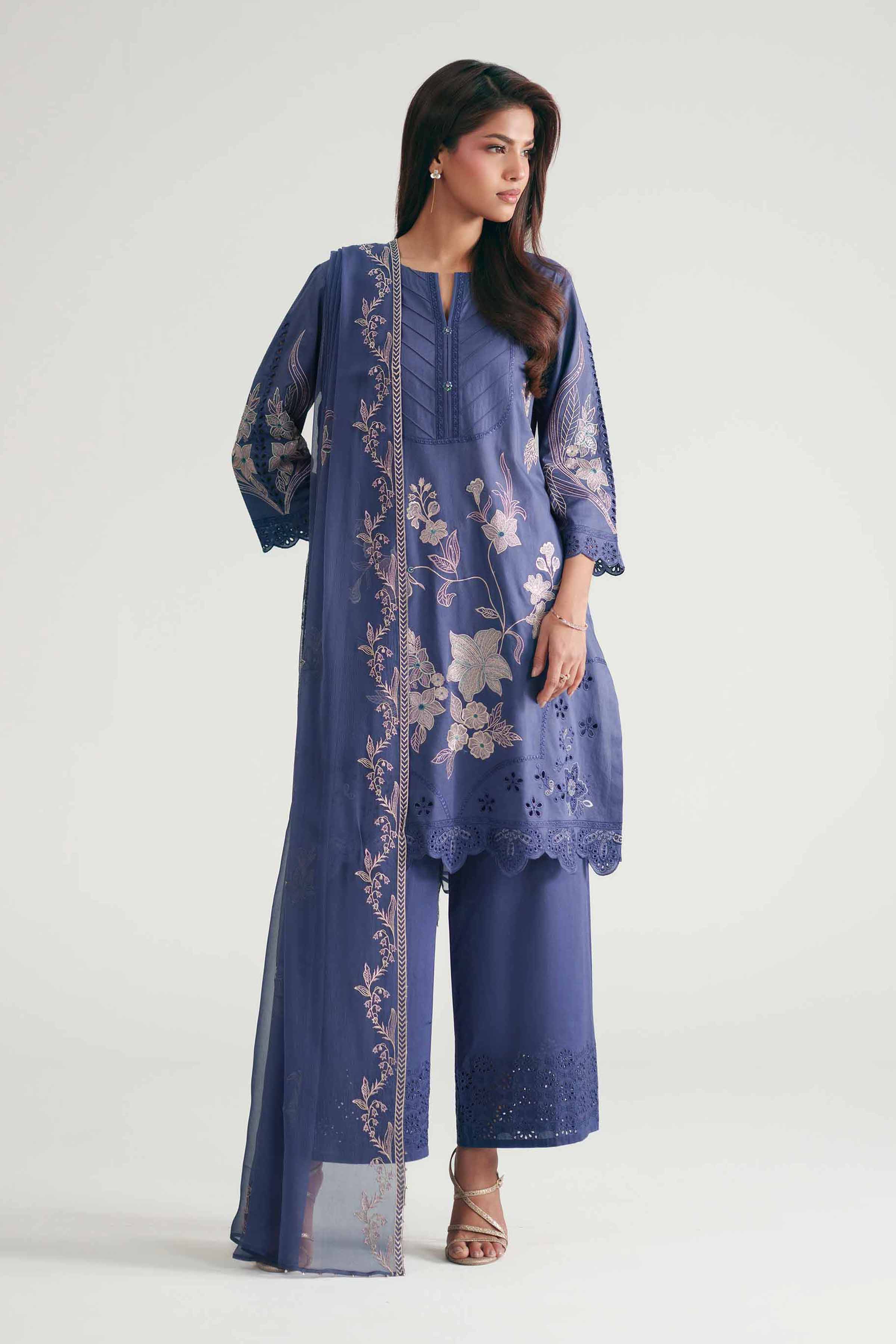 3 Piece - Embroidered Suit - KFE26-186