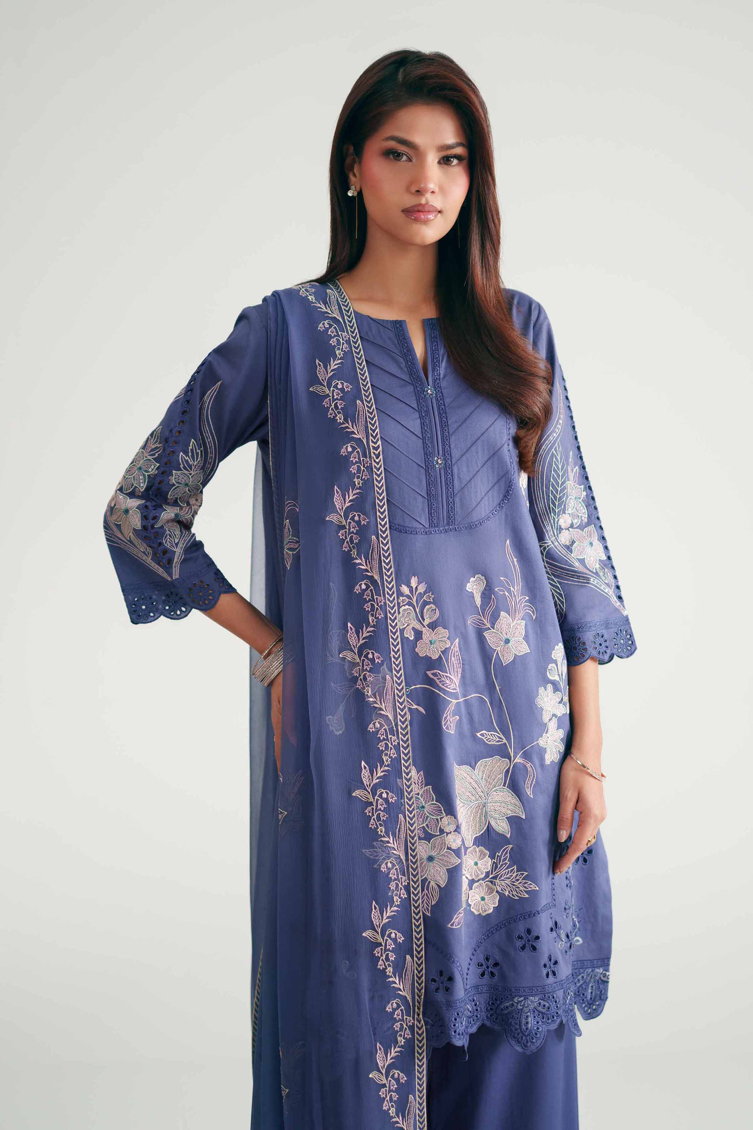 3 Piece - Embroidered Suit - KFE26-186