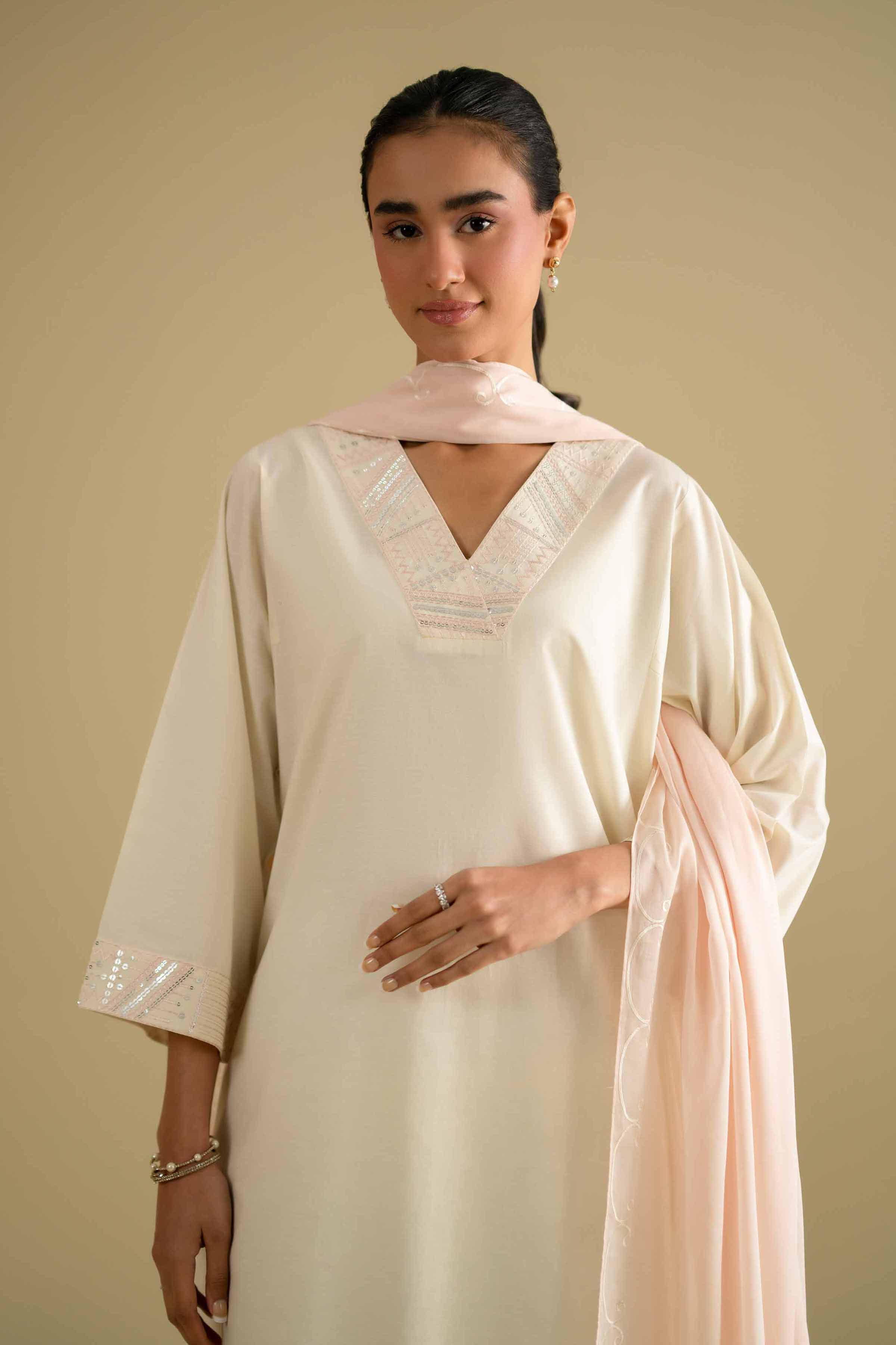 2 Piece - Embroidered Suit - KFE26-19