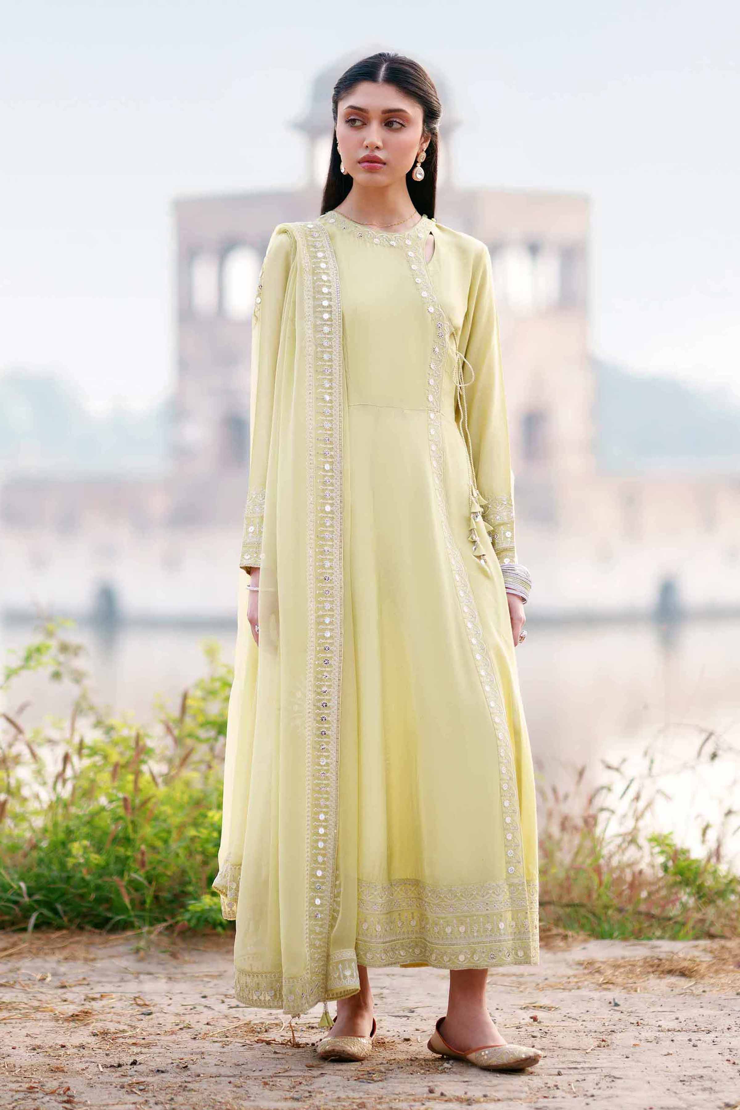 2 Piece - Embroidered Suit - KFE26-25