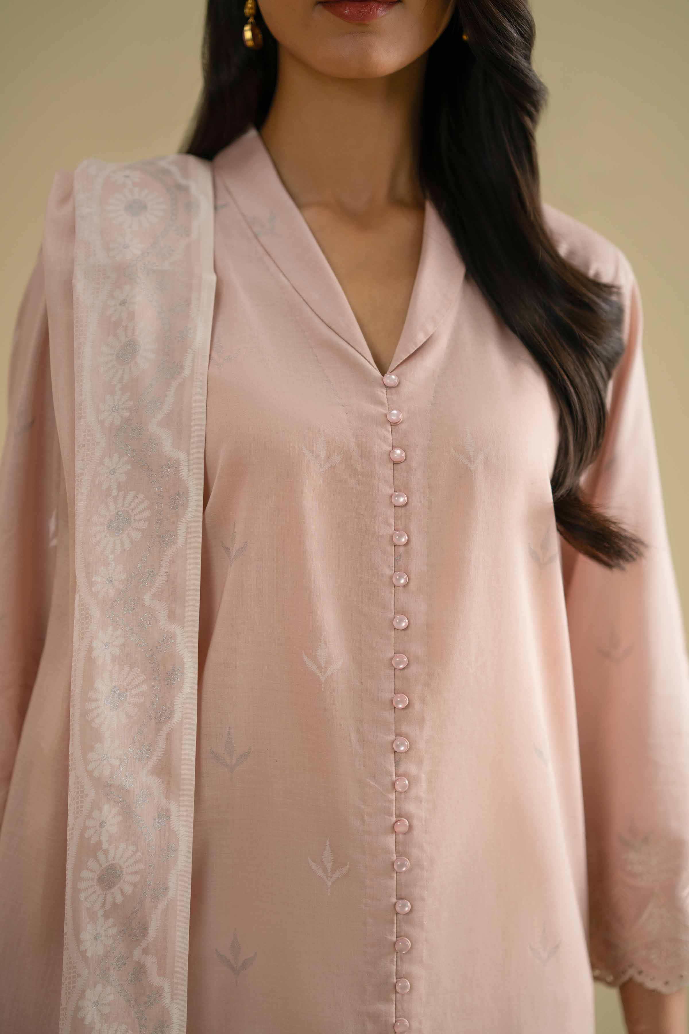 2 Piece - Printed Embroidered Suit - KFE26-29 Pink Lawn 2PC Embroidered LUXURY