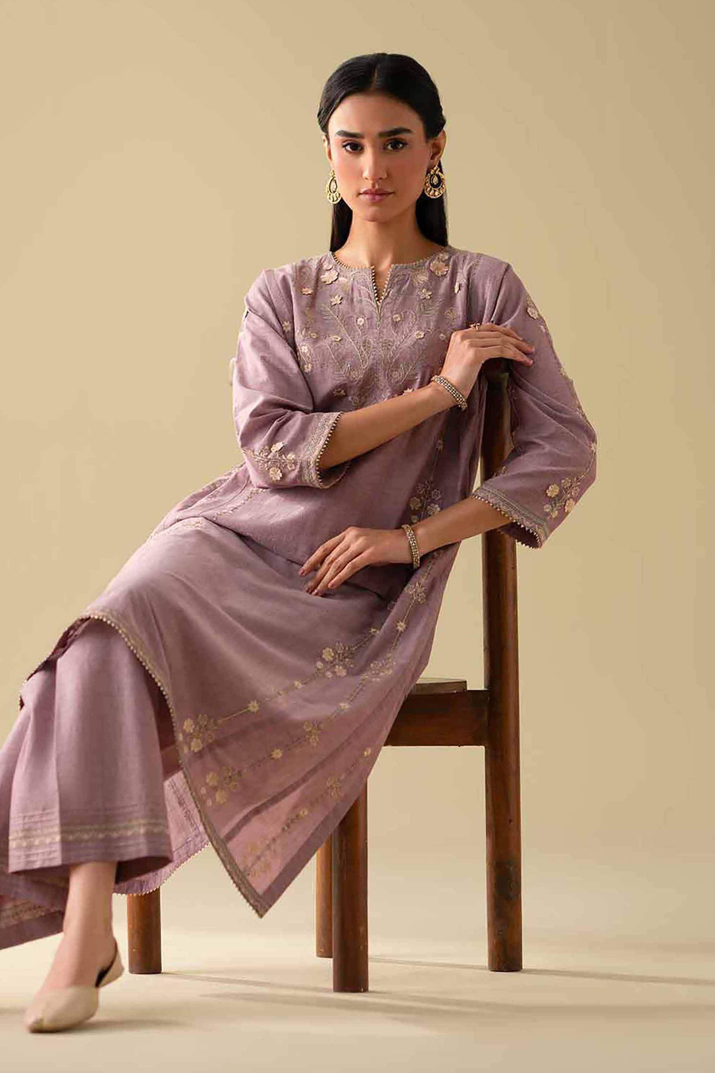 2 Piece - Embroidered Suit - KFE26-36