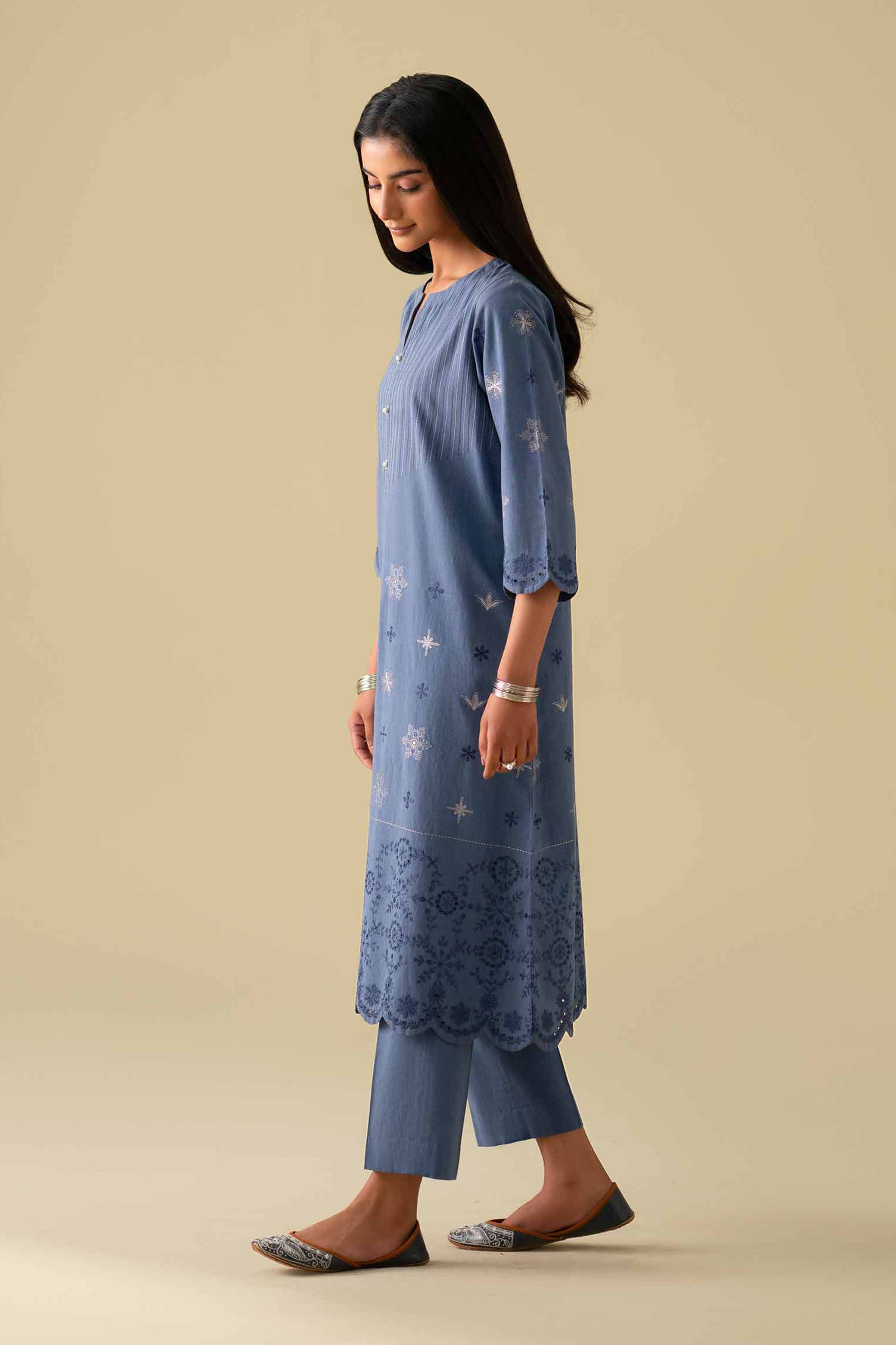 2 Piece - Embroidered Suit - KFE26-42