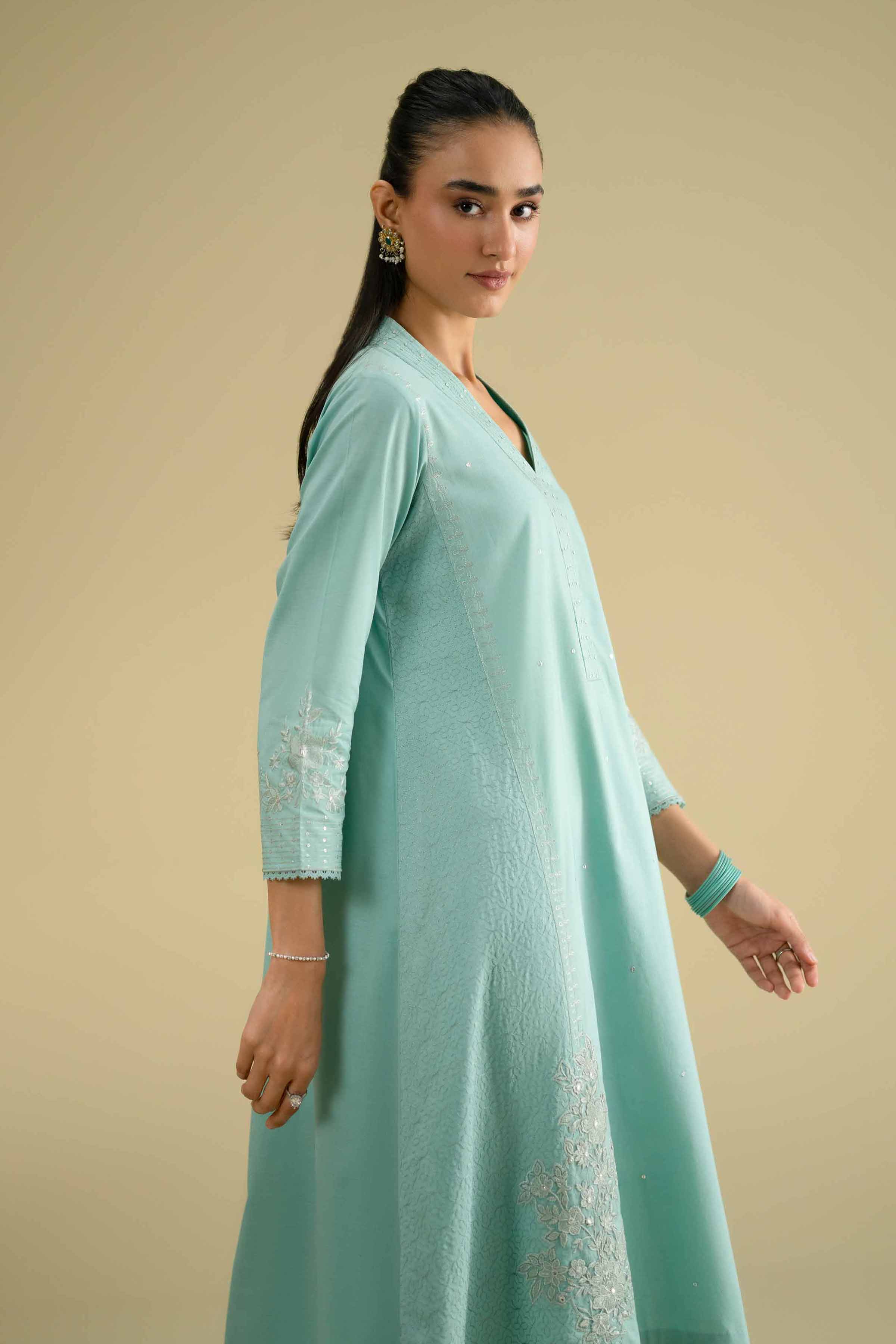 2 Piece - Embroidered Suit - KFE26-43