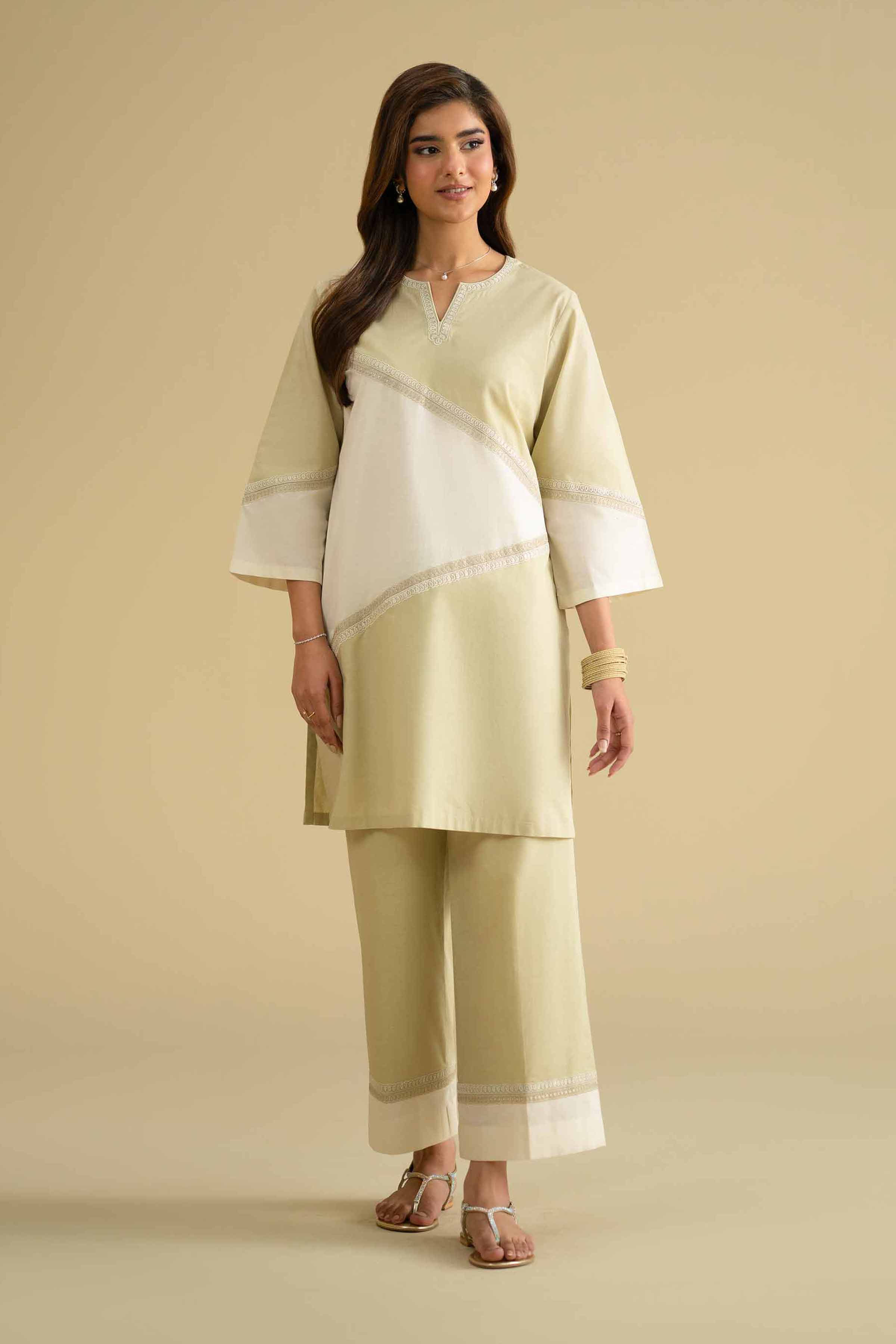 2 Piece - Embroidered Suit - KFE26-48