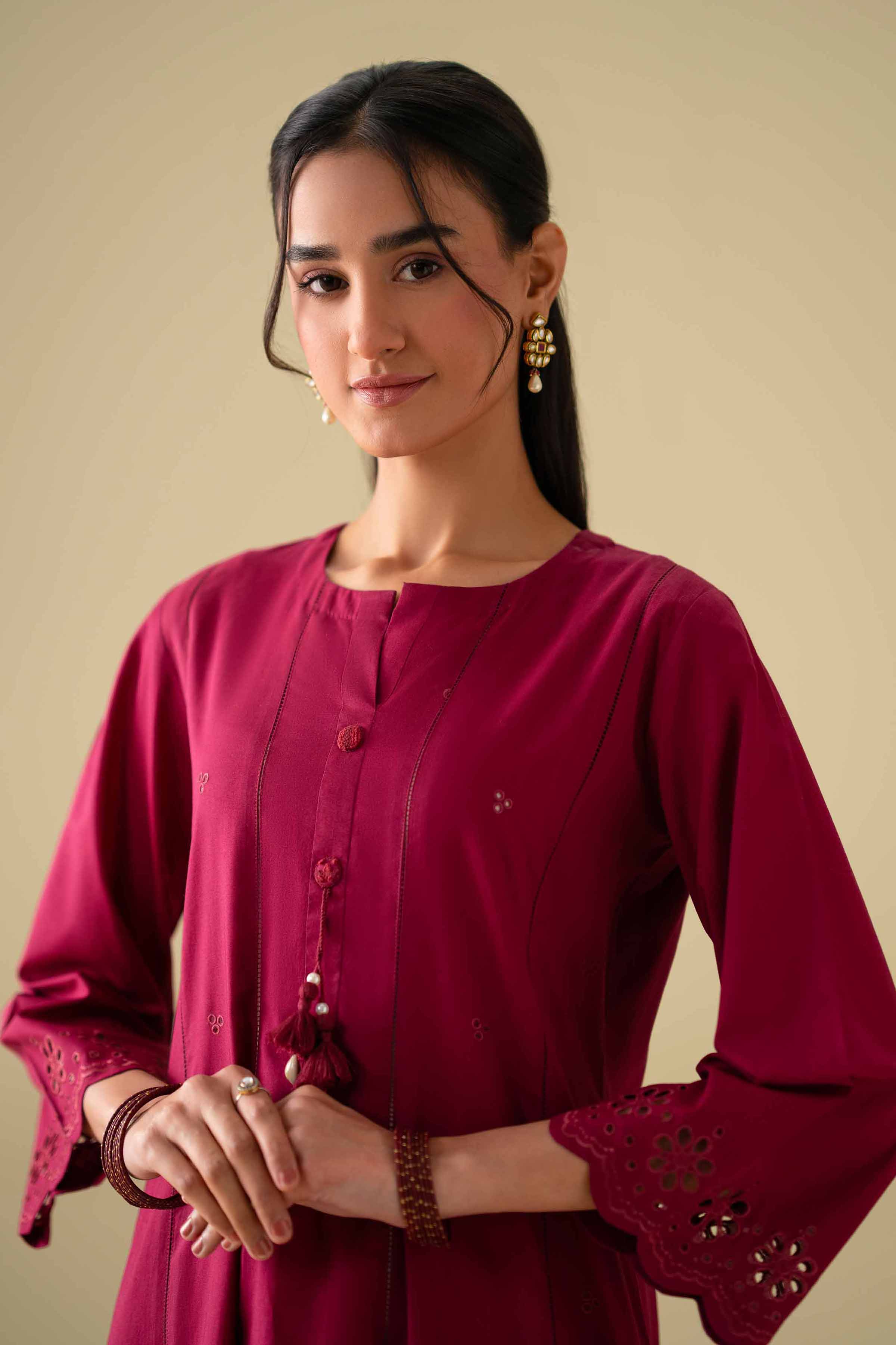2 Piece - Embroidered Suit - KFE26-49