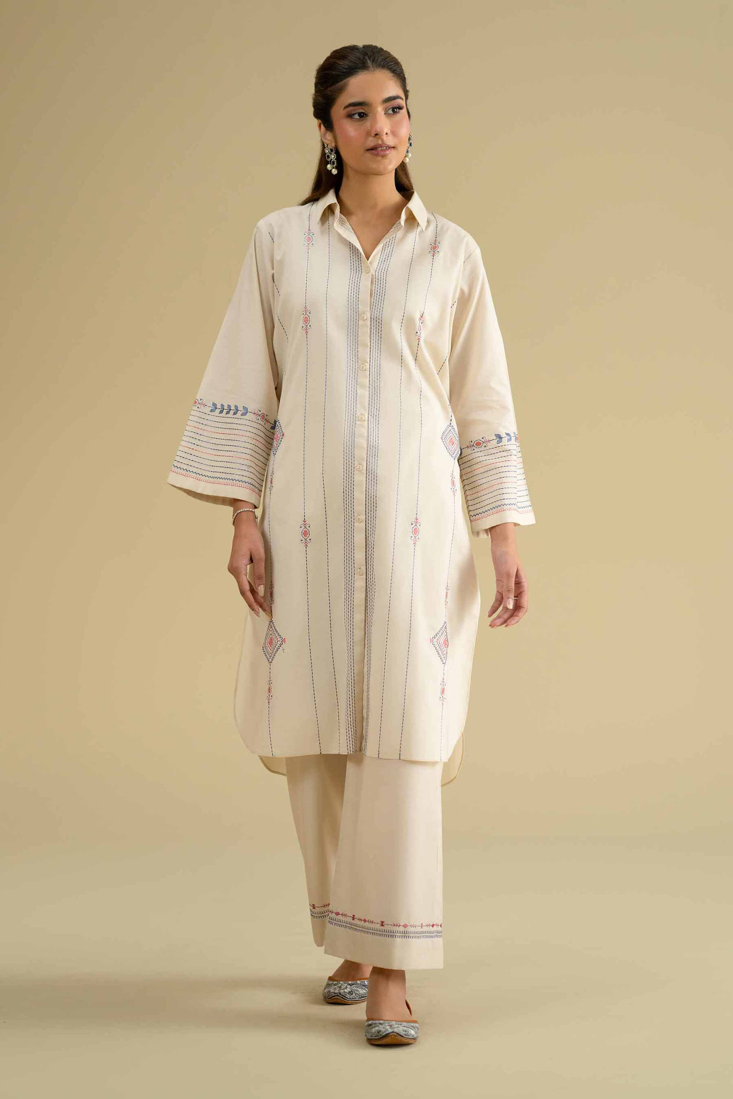 2 Piece - Embroidered Suit - KFE26-51