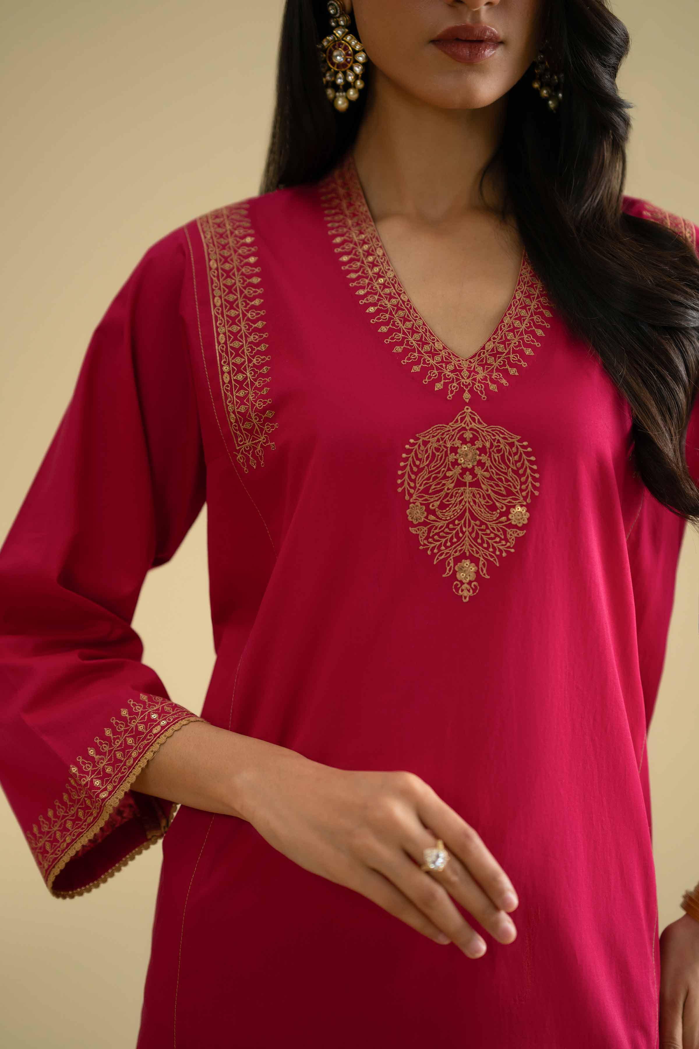 2 Piece - Embroidered Suit - KFE26-53
