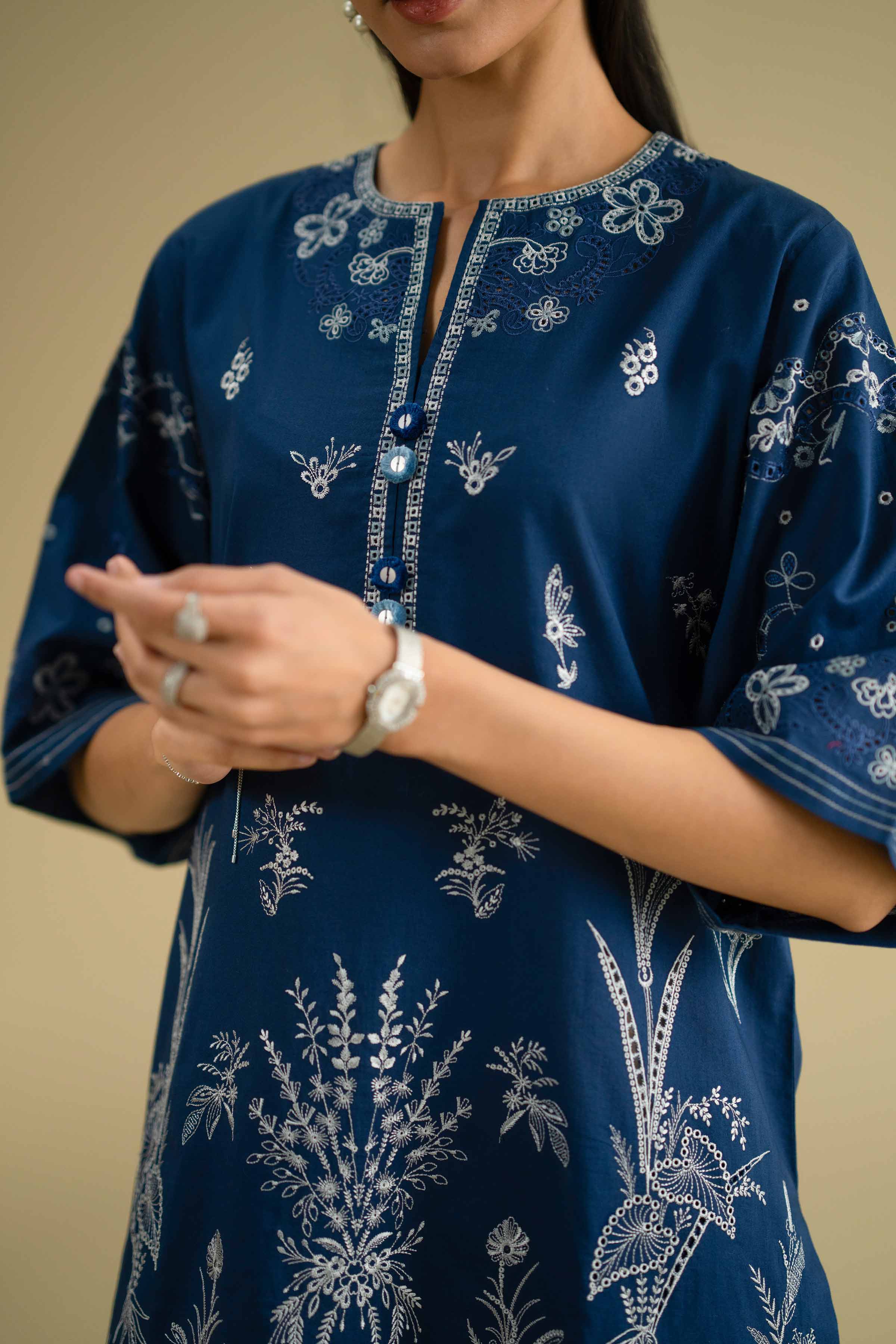 2 Piece - Embroidered Suit - KFE26-54