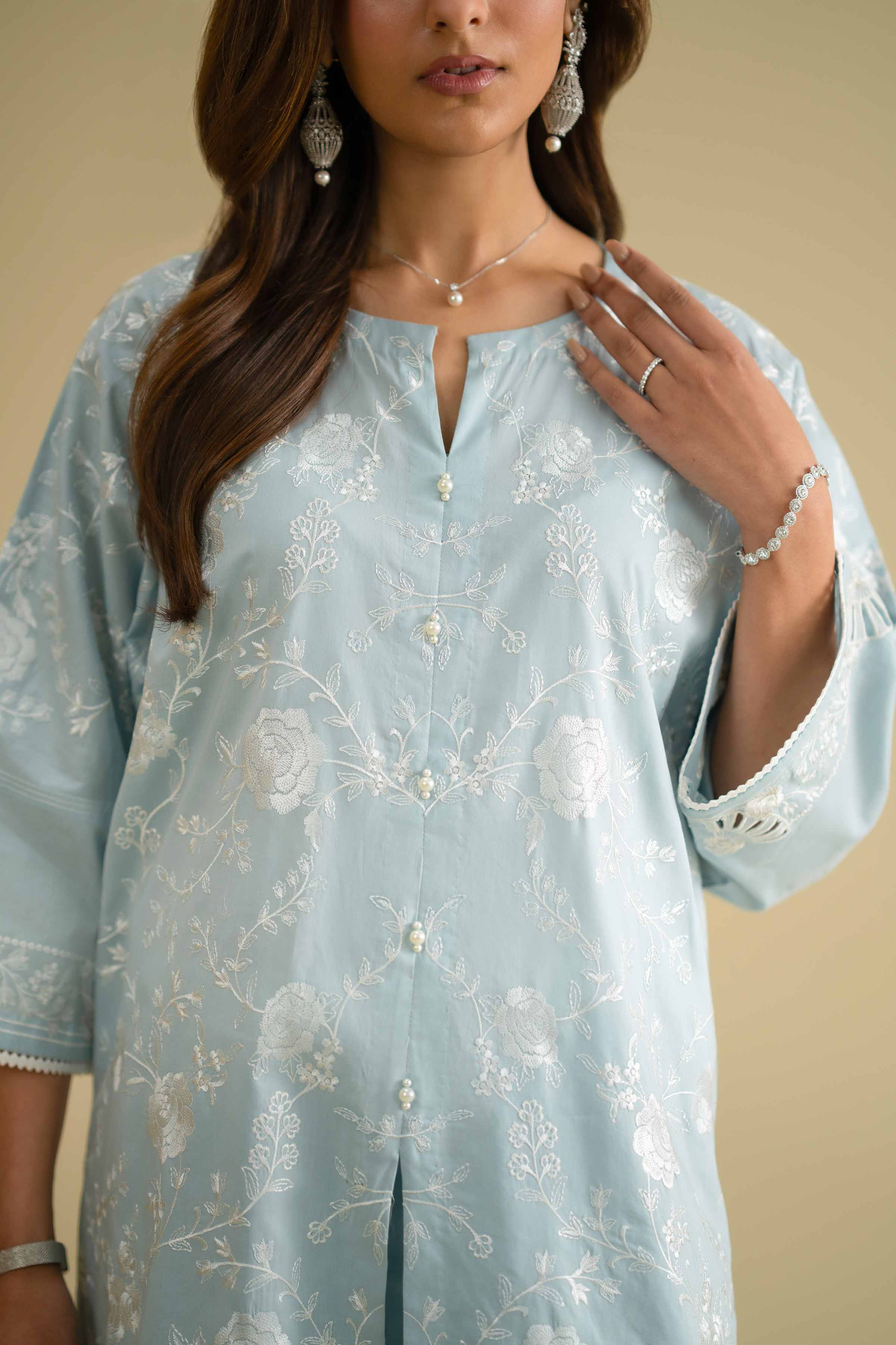 2 Piece - Embroidered Suit - KFE26-57