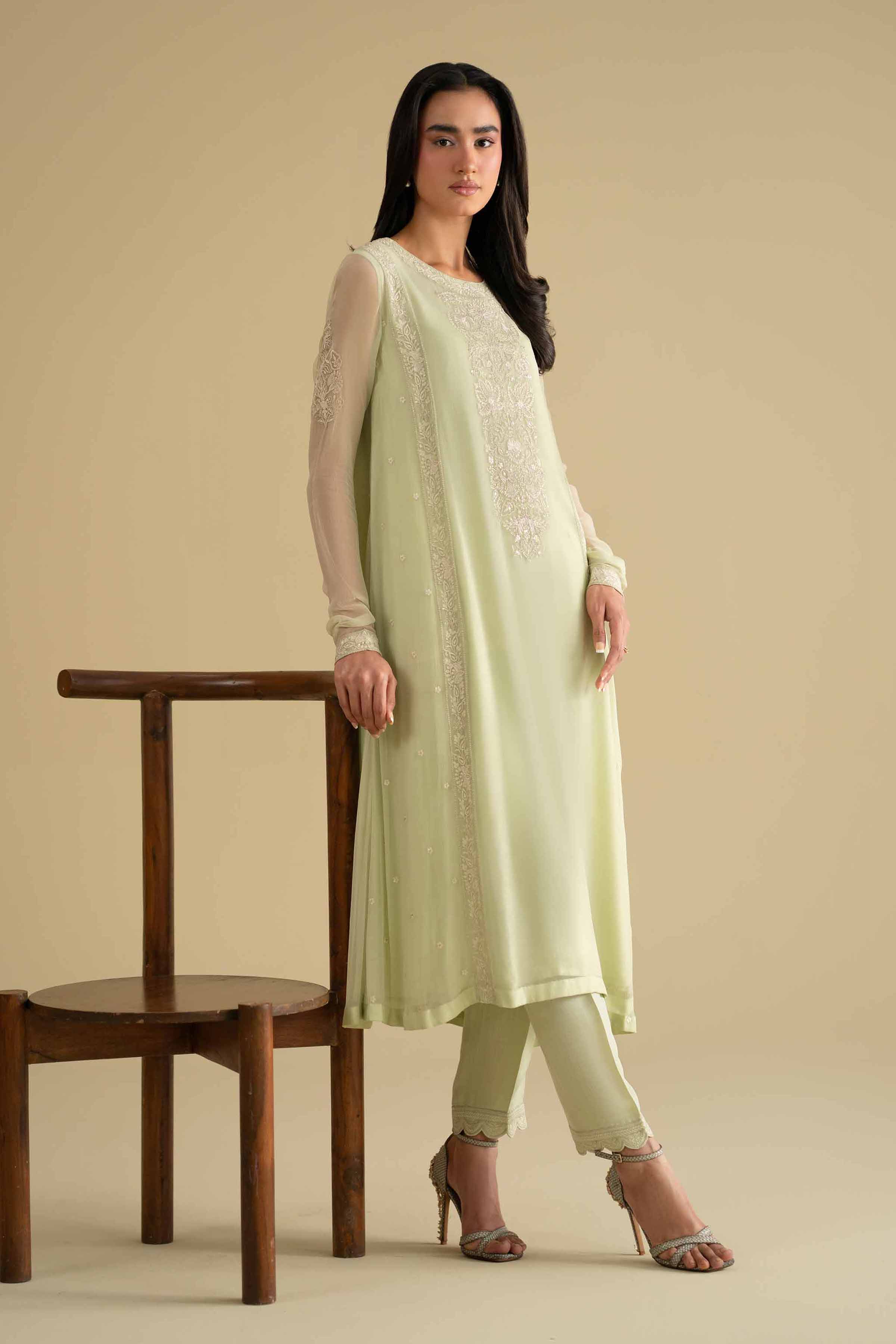 2 Piece - Embroidered Suit - KFE26-60