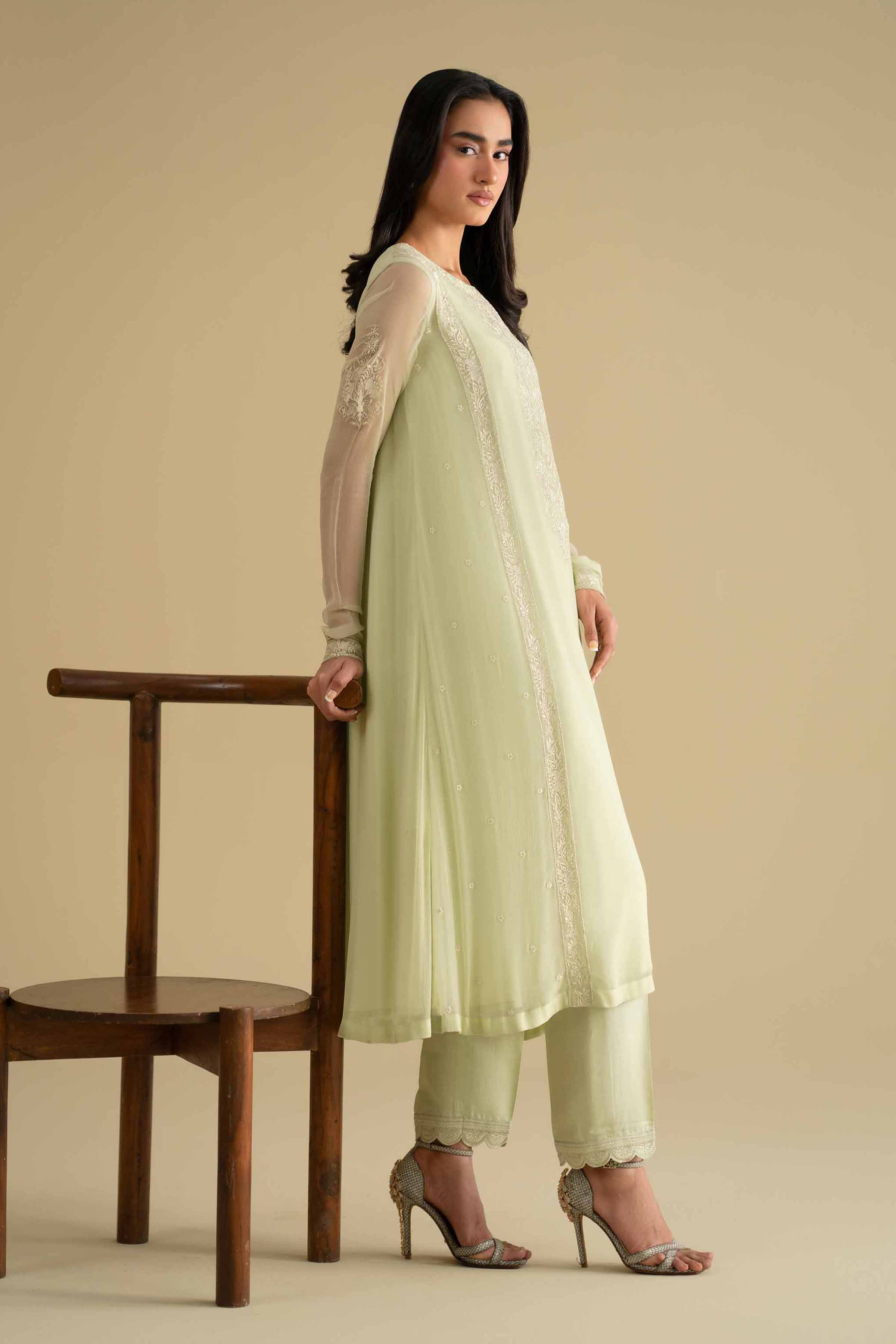 2 Piece - Embroidered Suit - KFE26-60