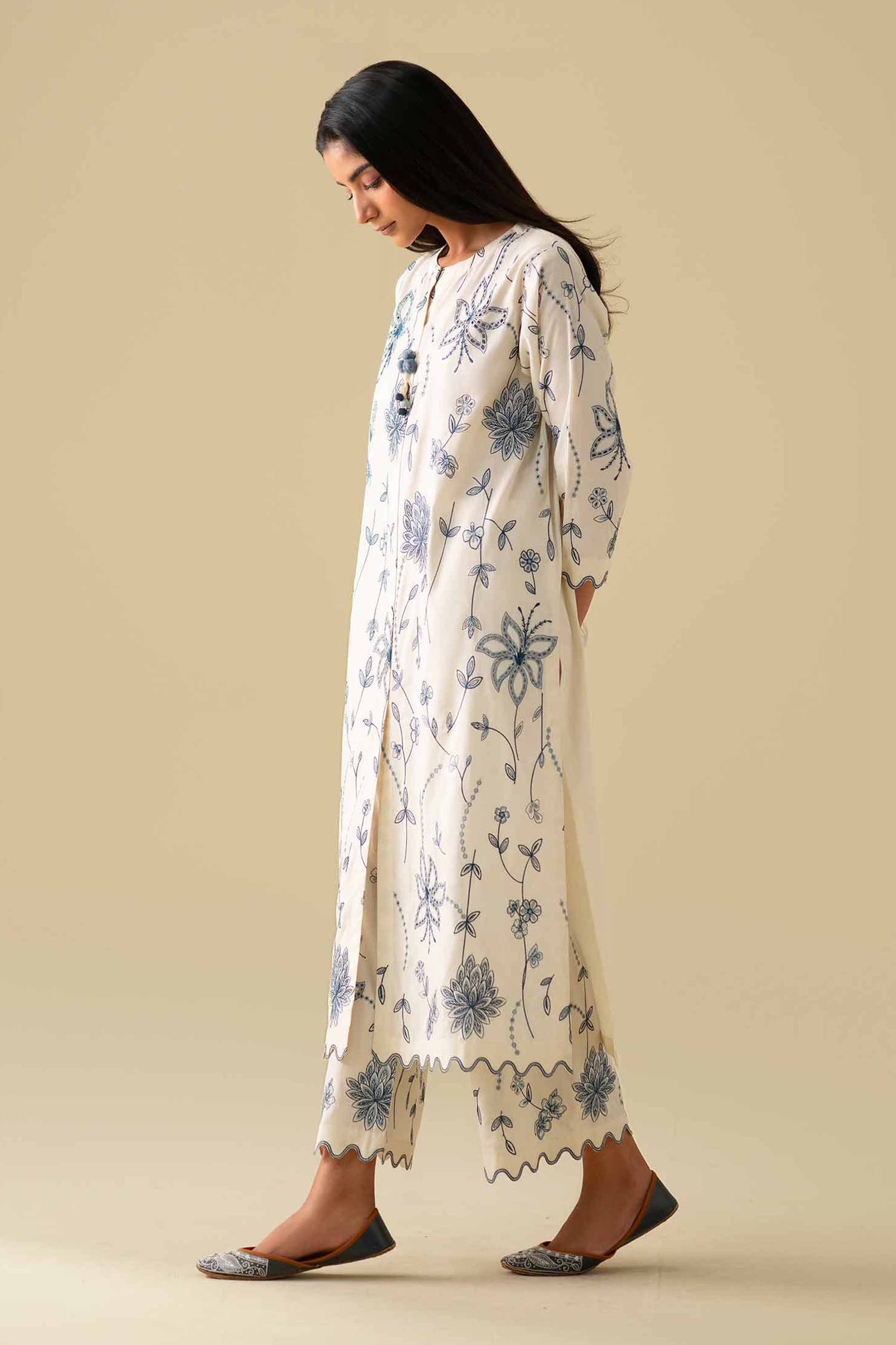 2 Piece - Embroidered Suit - KFE26-66