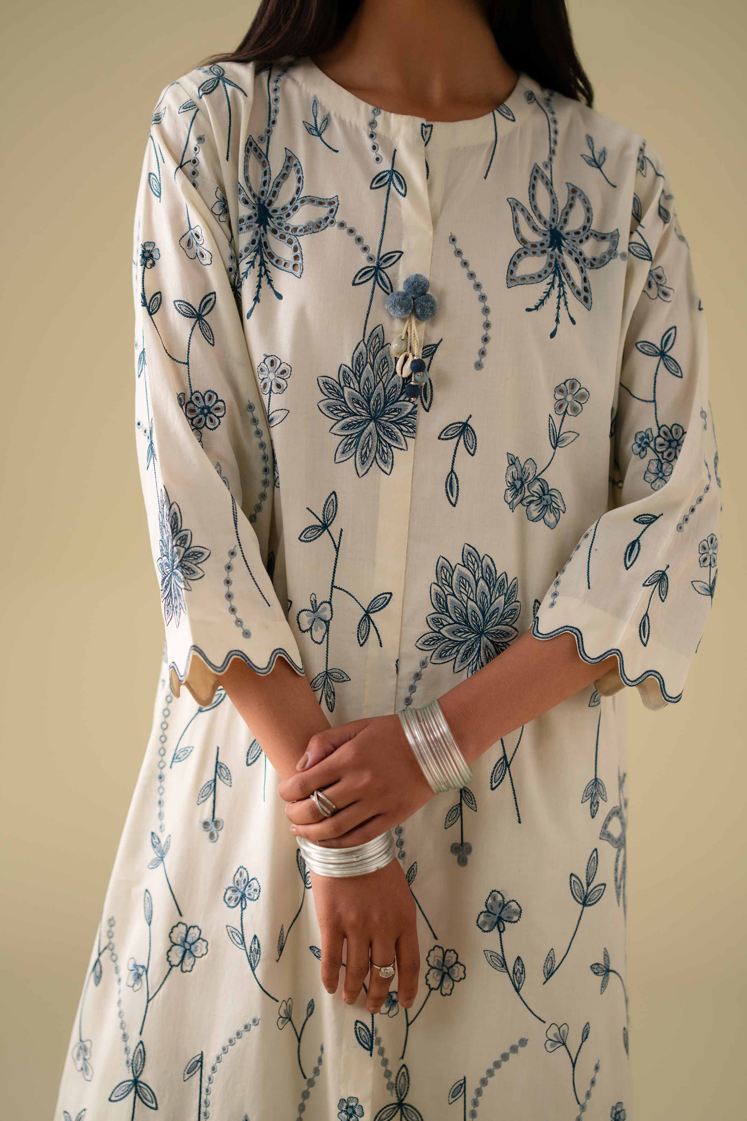 2 Piece - Embroidered Suit - KFE26-66