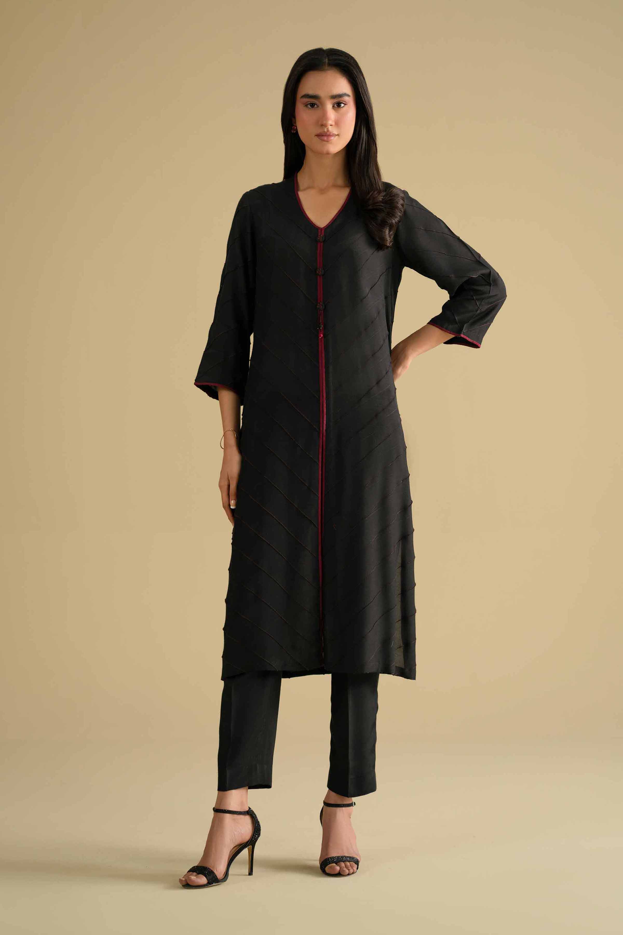 2 Piece - Embroidered Suit - KFE26-70