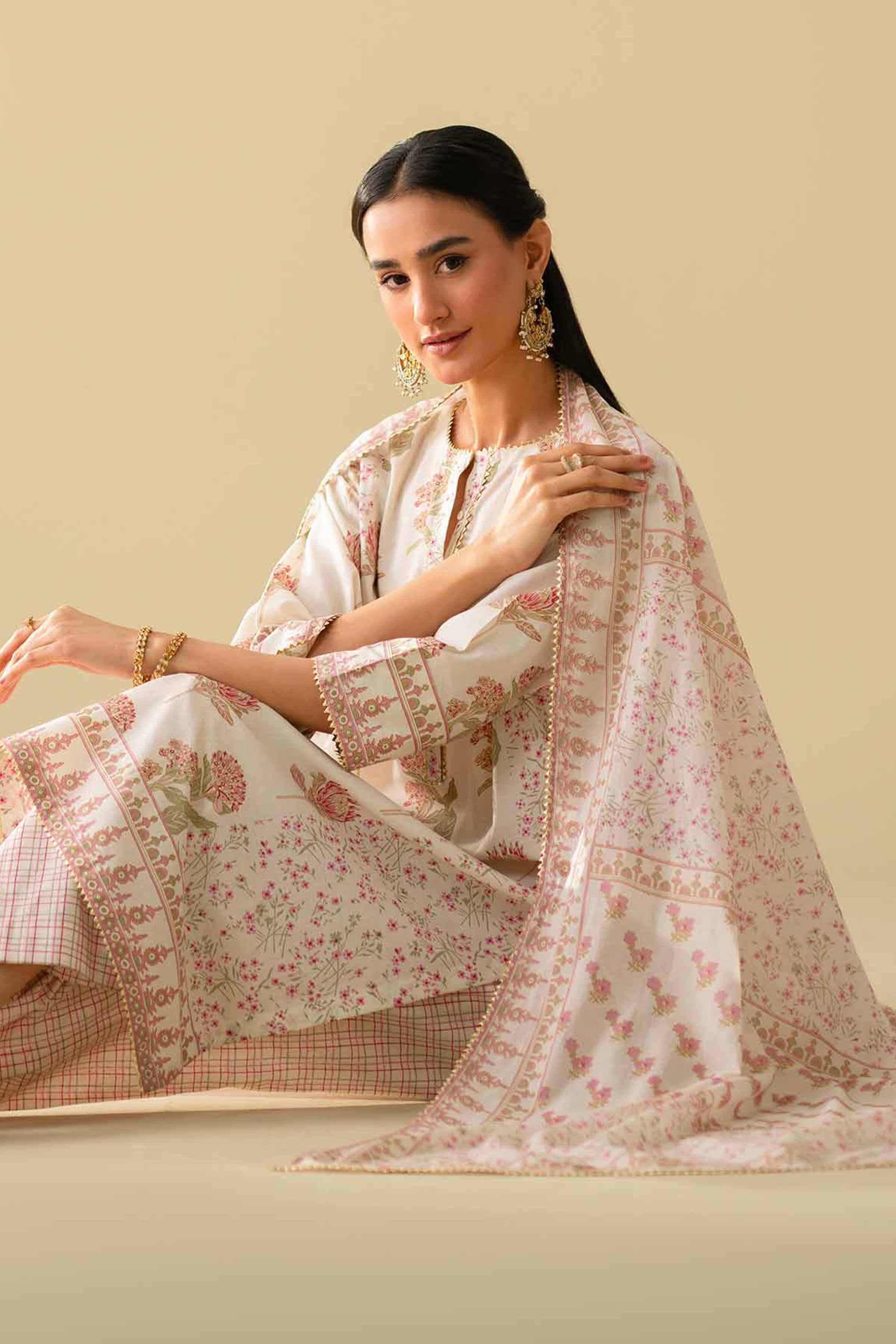 3 Piece - Printed Suit - KFE26-78
