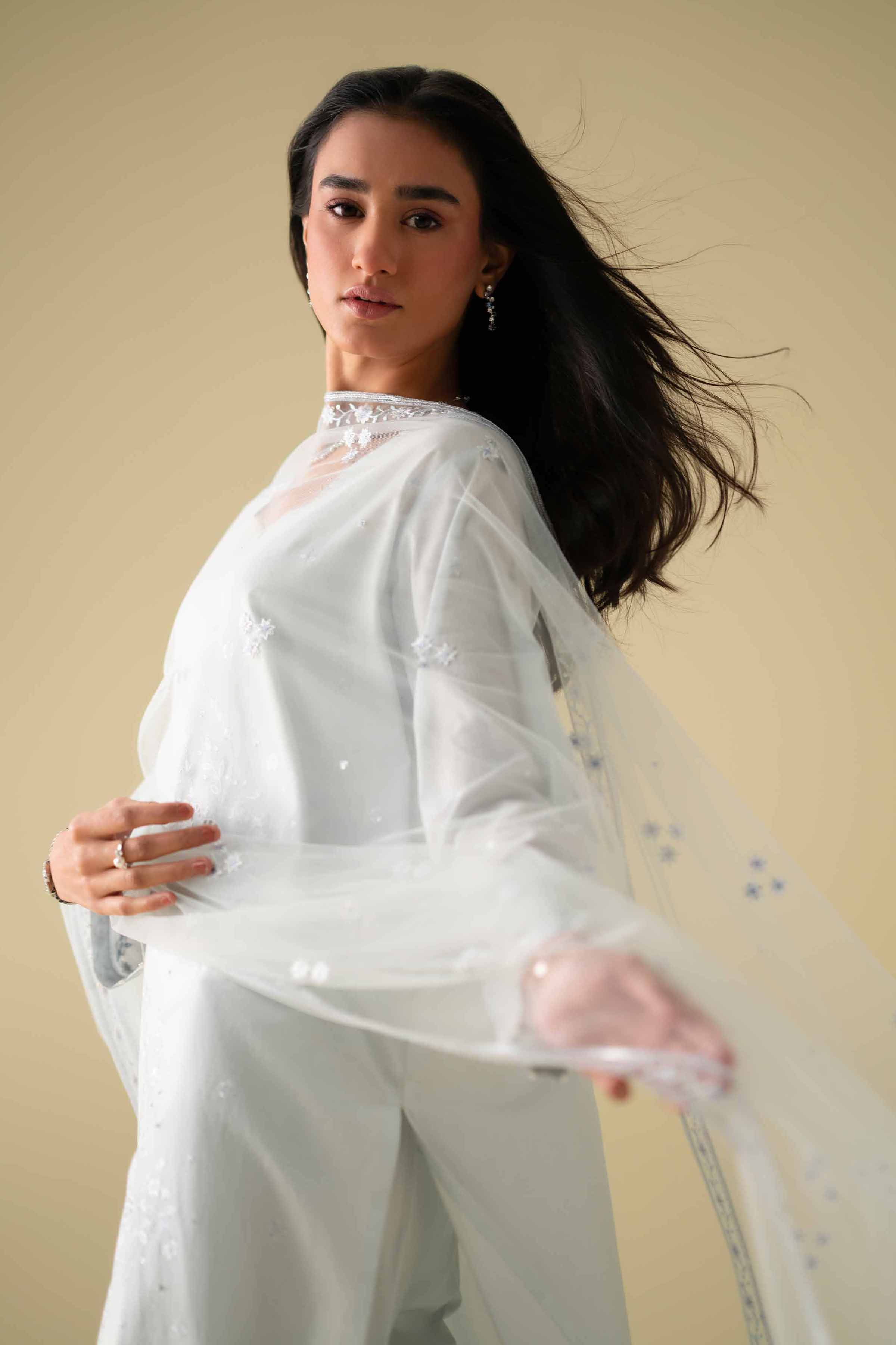 3 Piece - Embroidered Suit - KFE26-79 Blue Cambric 3PC Embroidered