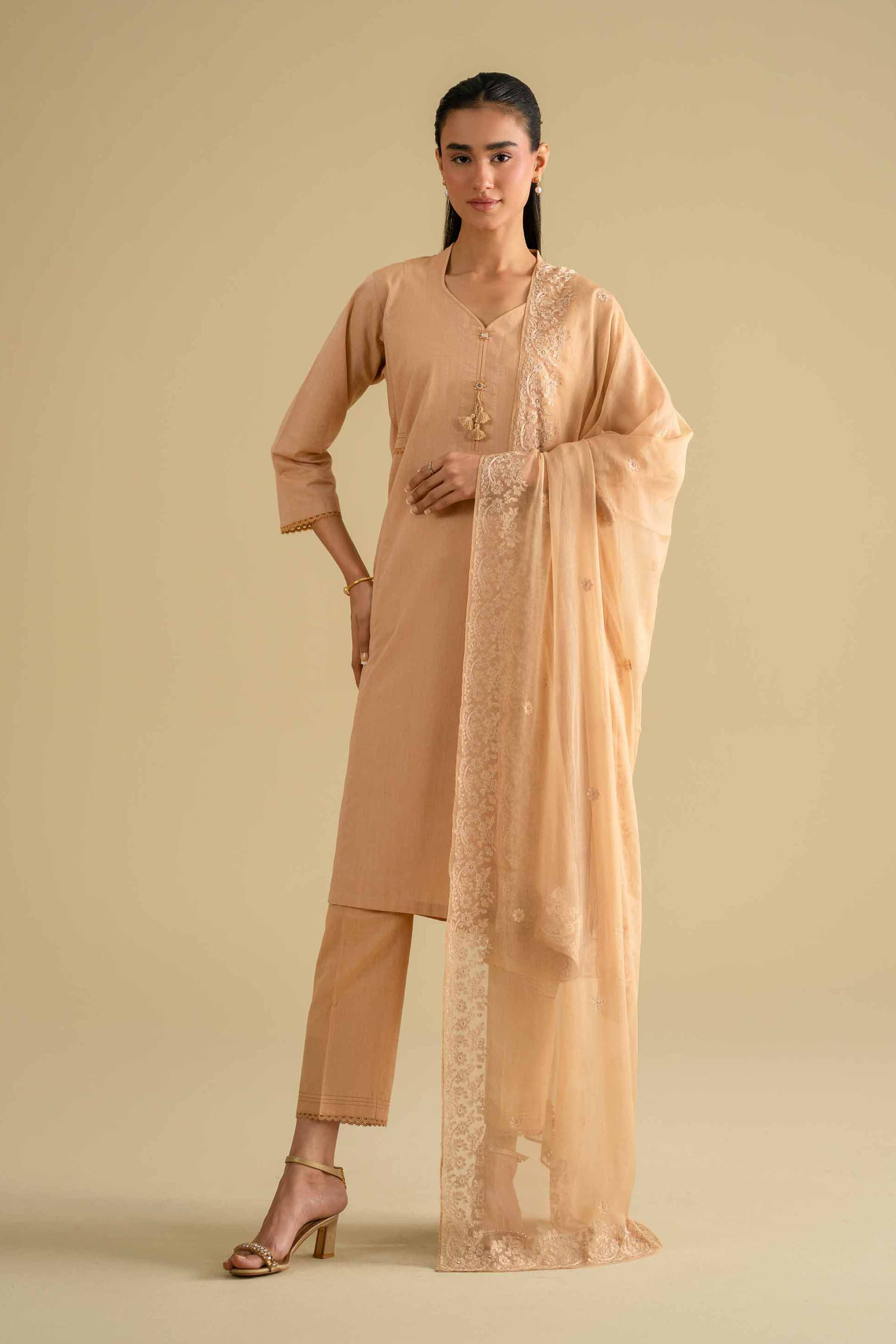 3 Piece - Embroidered Suit - KFE26-81