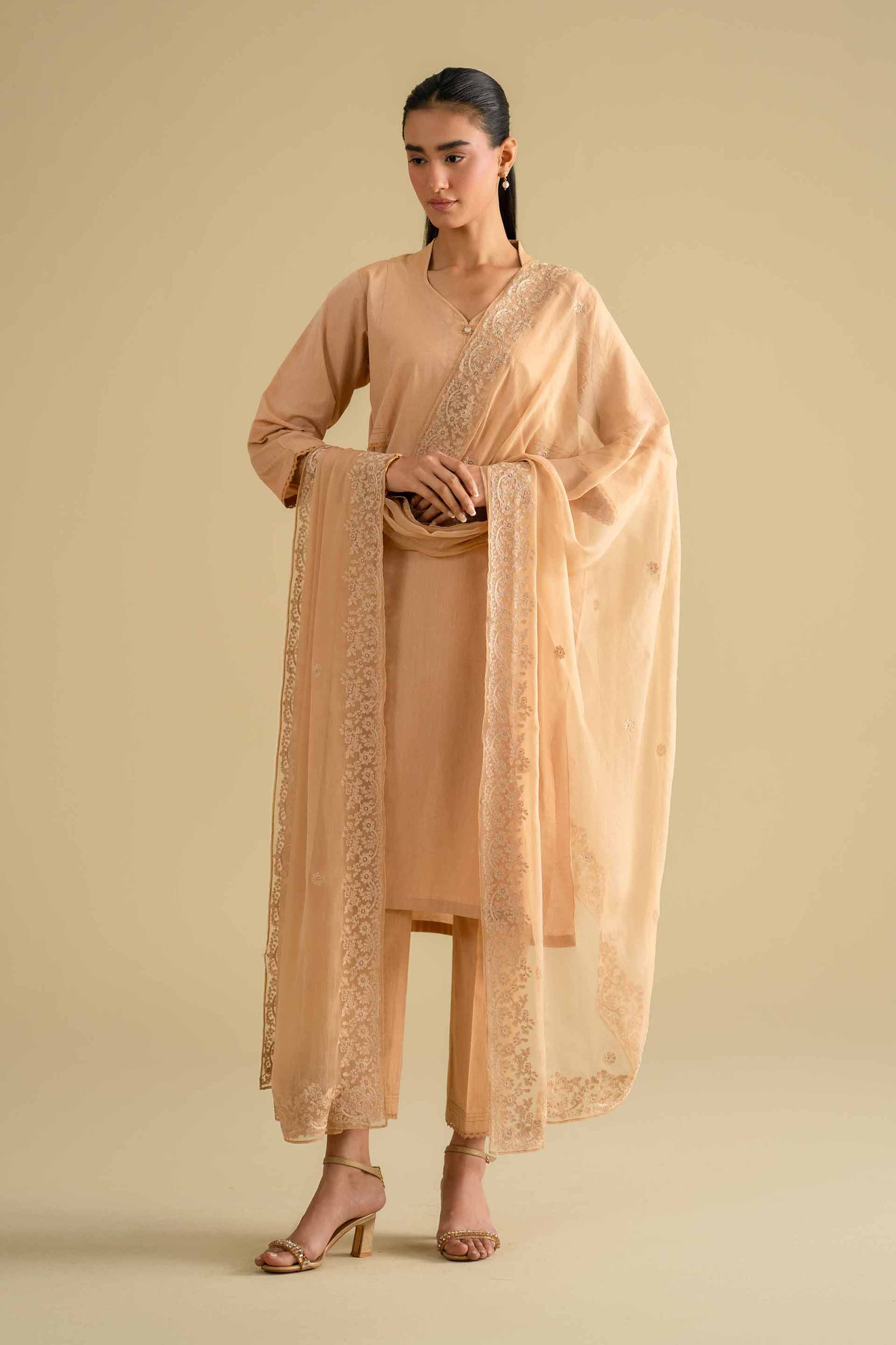 3 Piece - Embroidered Suit - KFE26-81
