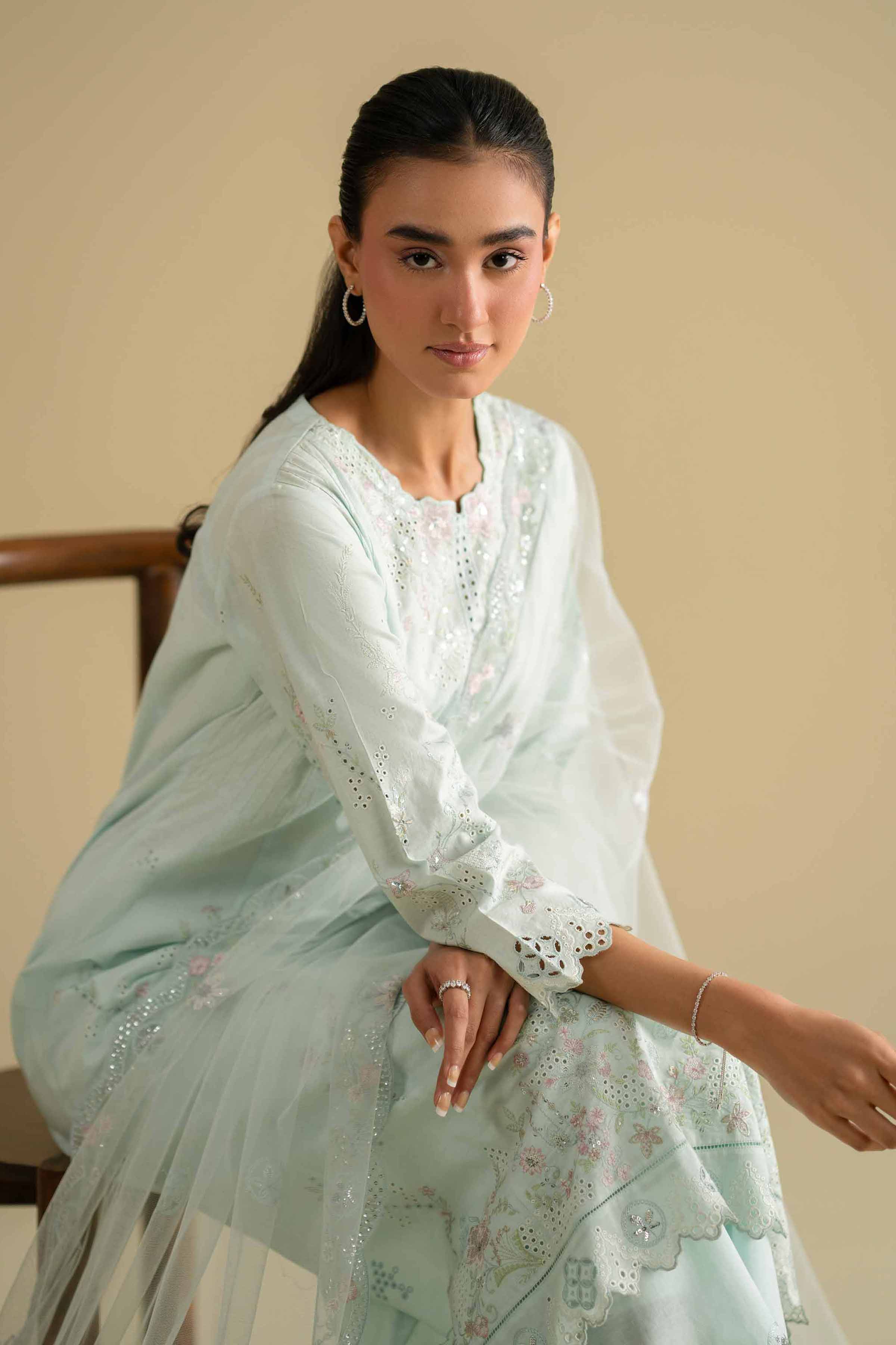 3 Piece - Embroidered Suit - KFE26-91