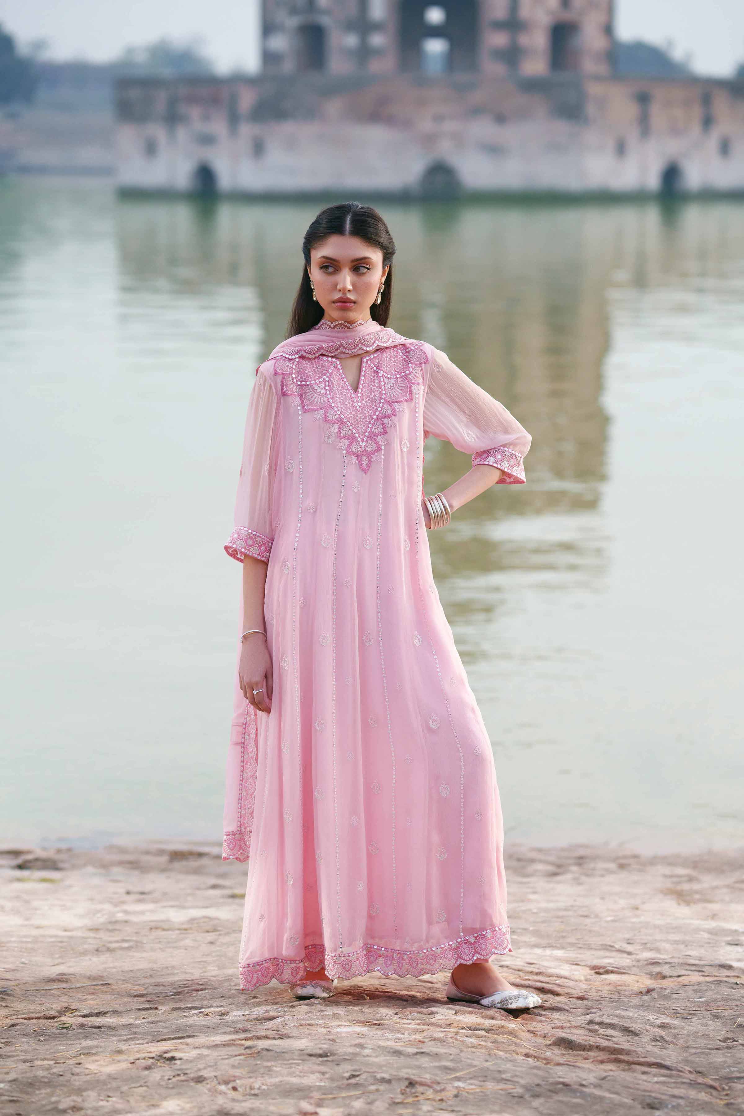 3 Piece - Embroidered Suit - KFE26-99