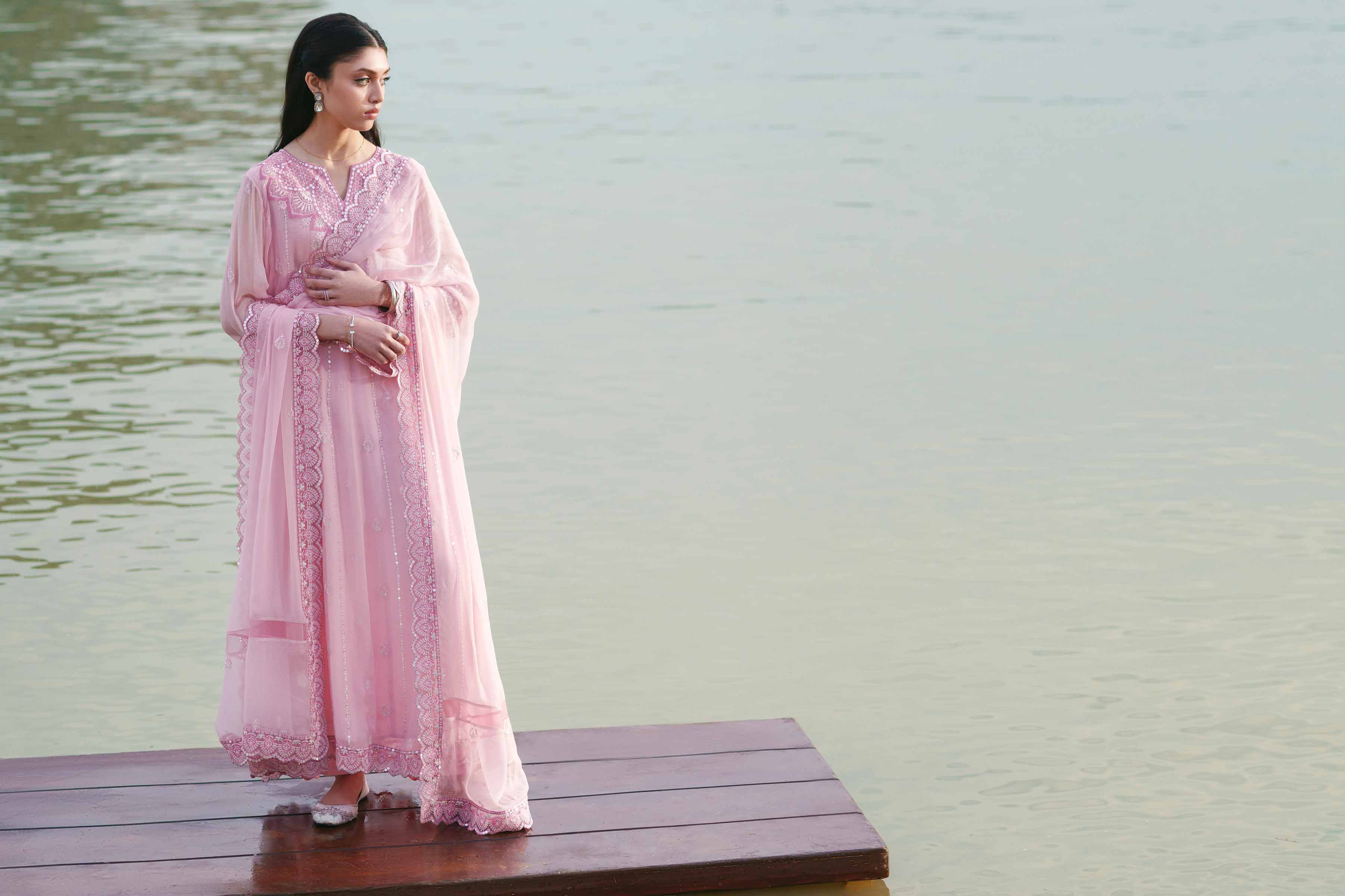 3 Piece - Embroidered Suit - KFE26-99