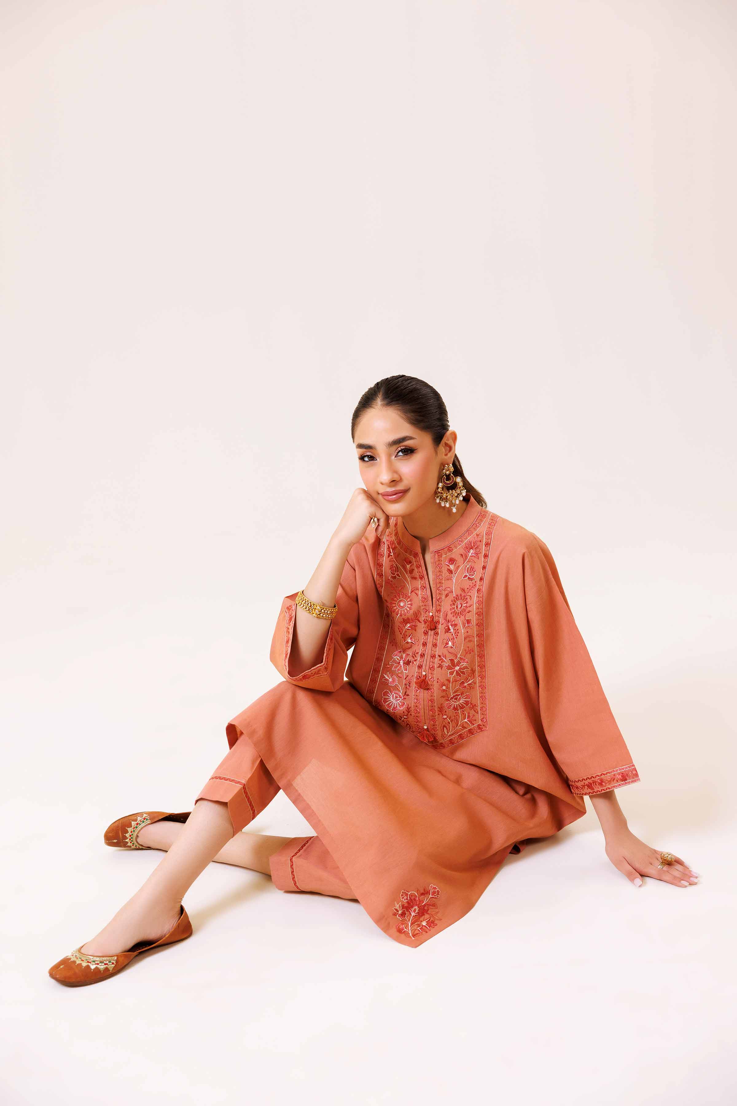 2 Piece - Embroidered Suit - KFS24-93