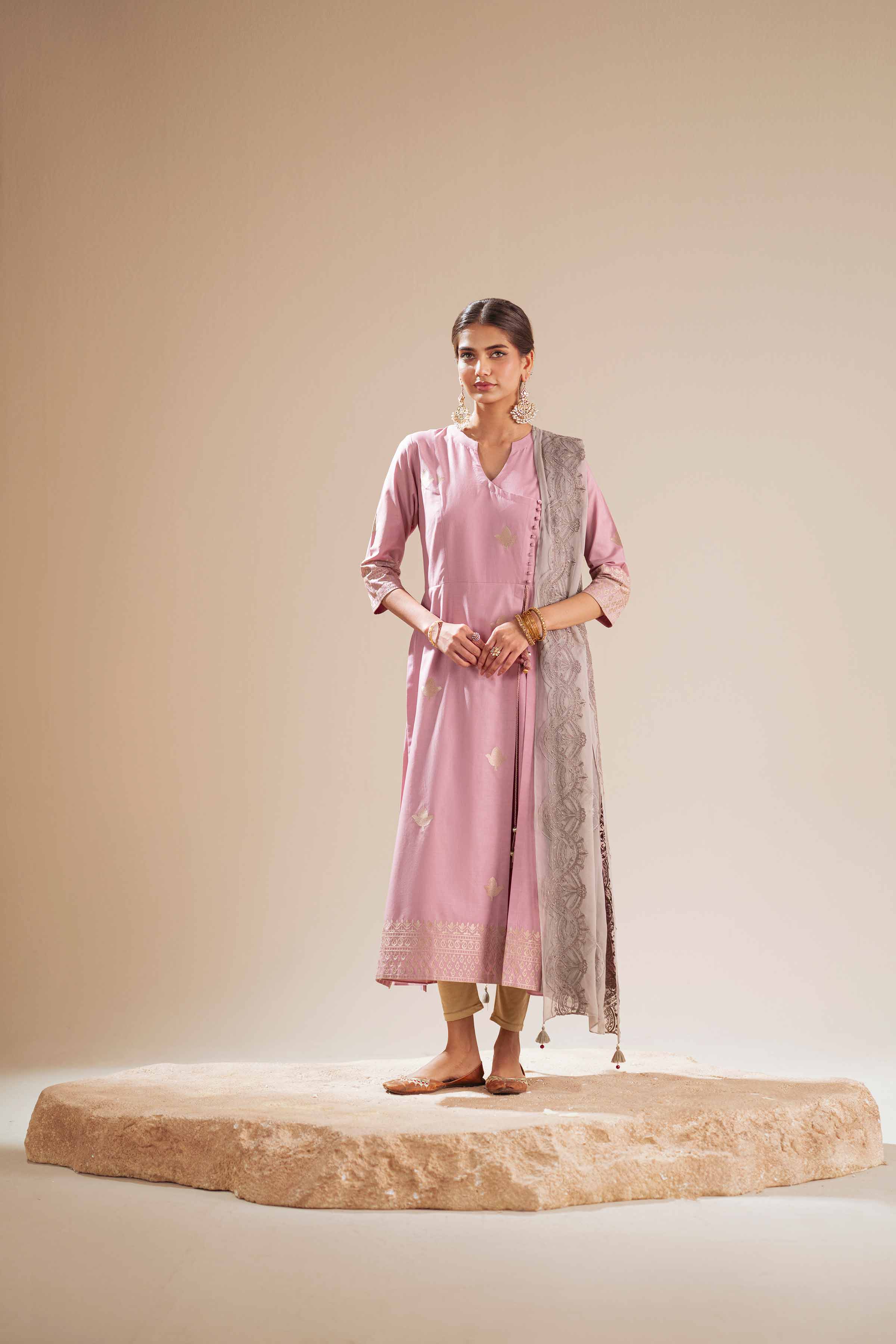 Embroidered Dupatta - KFS25-101