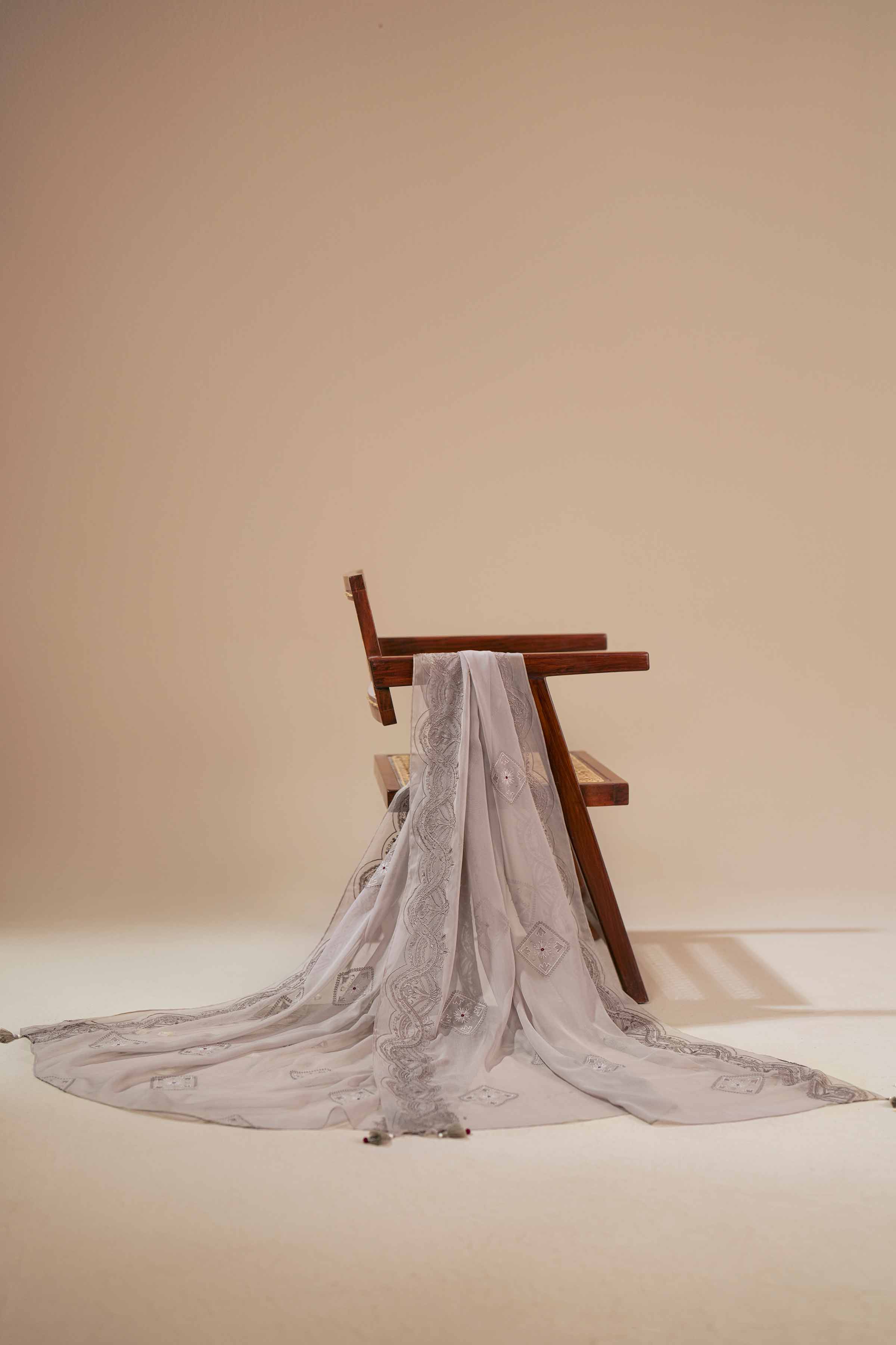 Embroidered Dupatta - KFS25-101