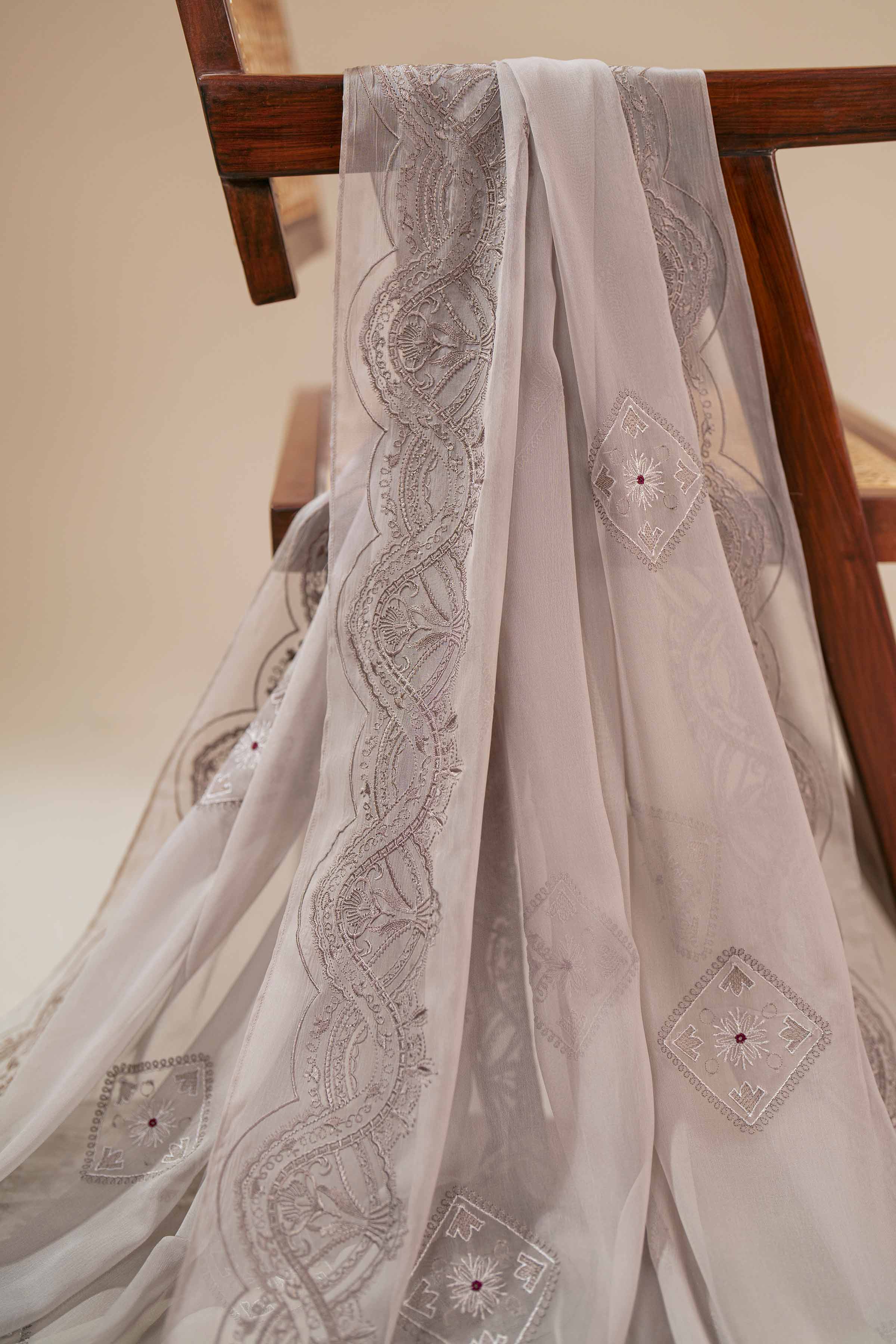 Embroidered Dupatta - KFS25-101