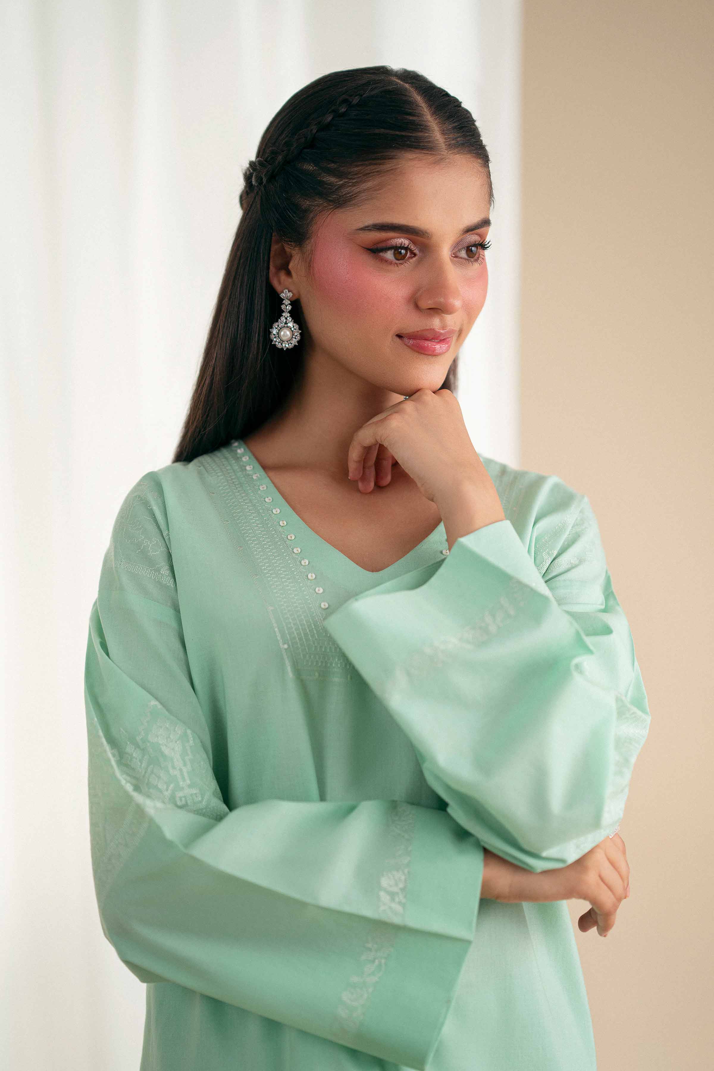 2 Piece - Embroidered Suit - KFS25-110