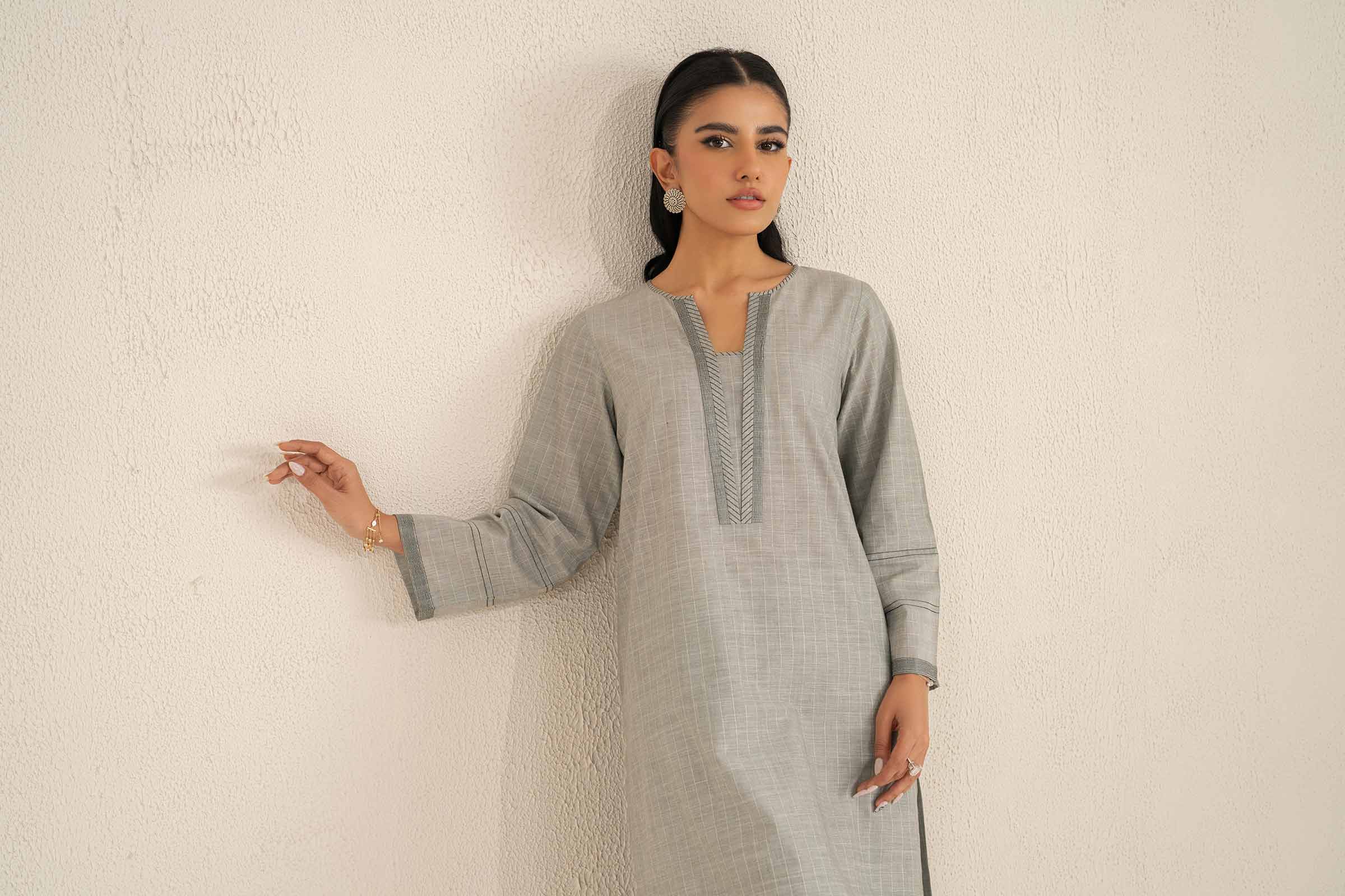 2 Piece - Embroidered Suit - KFS25-41