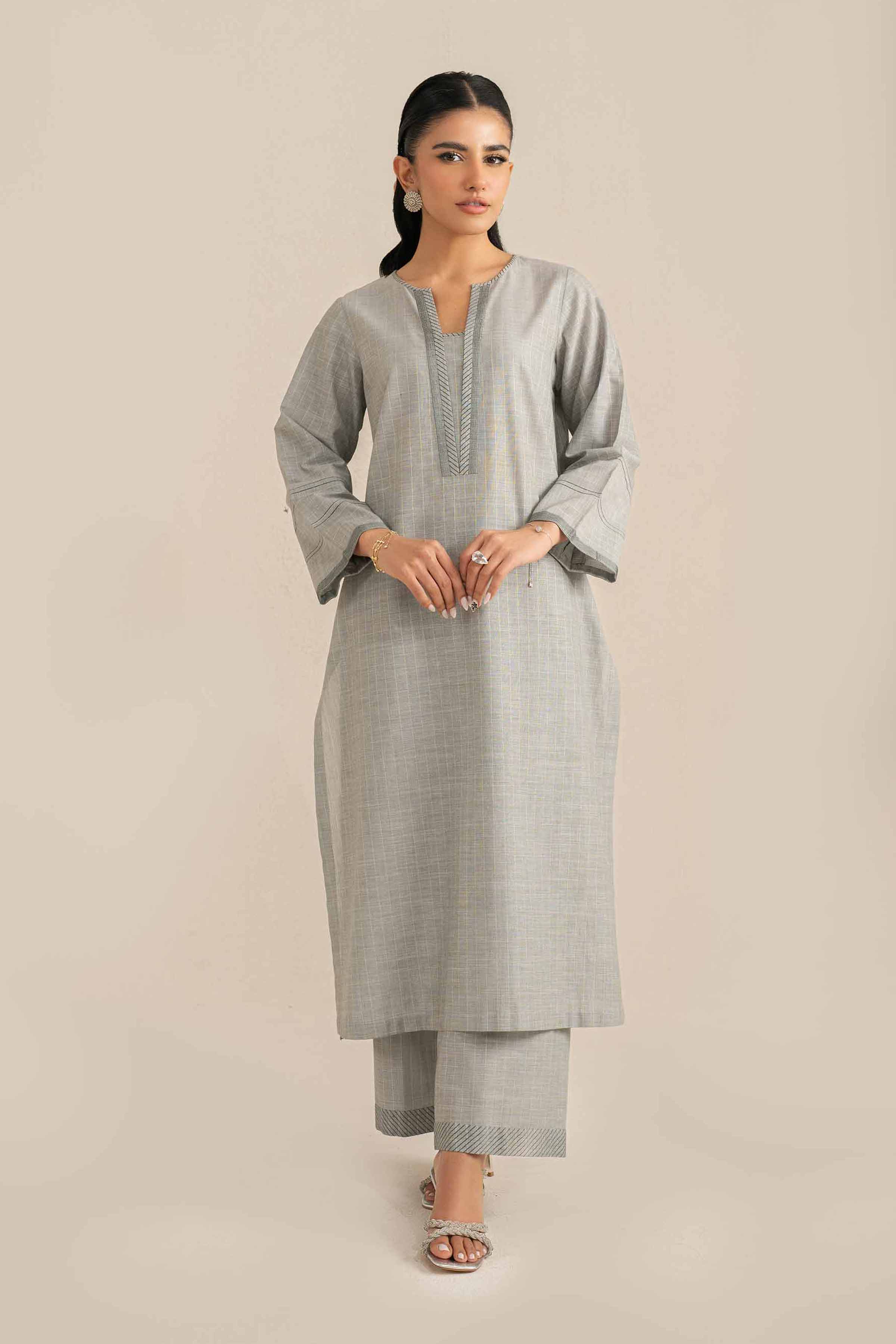 2 Piece - Embroidered Suit - KFS25-41