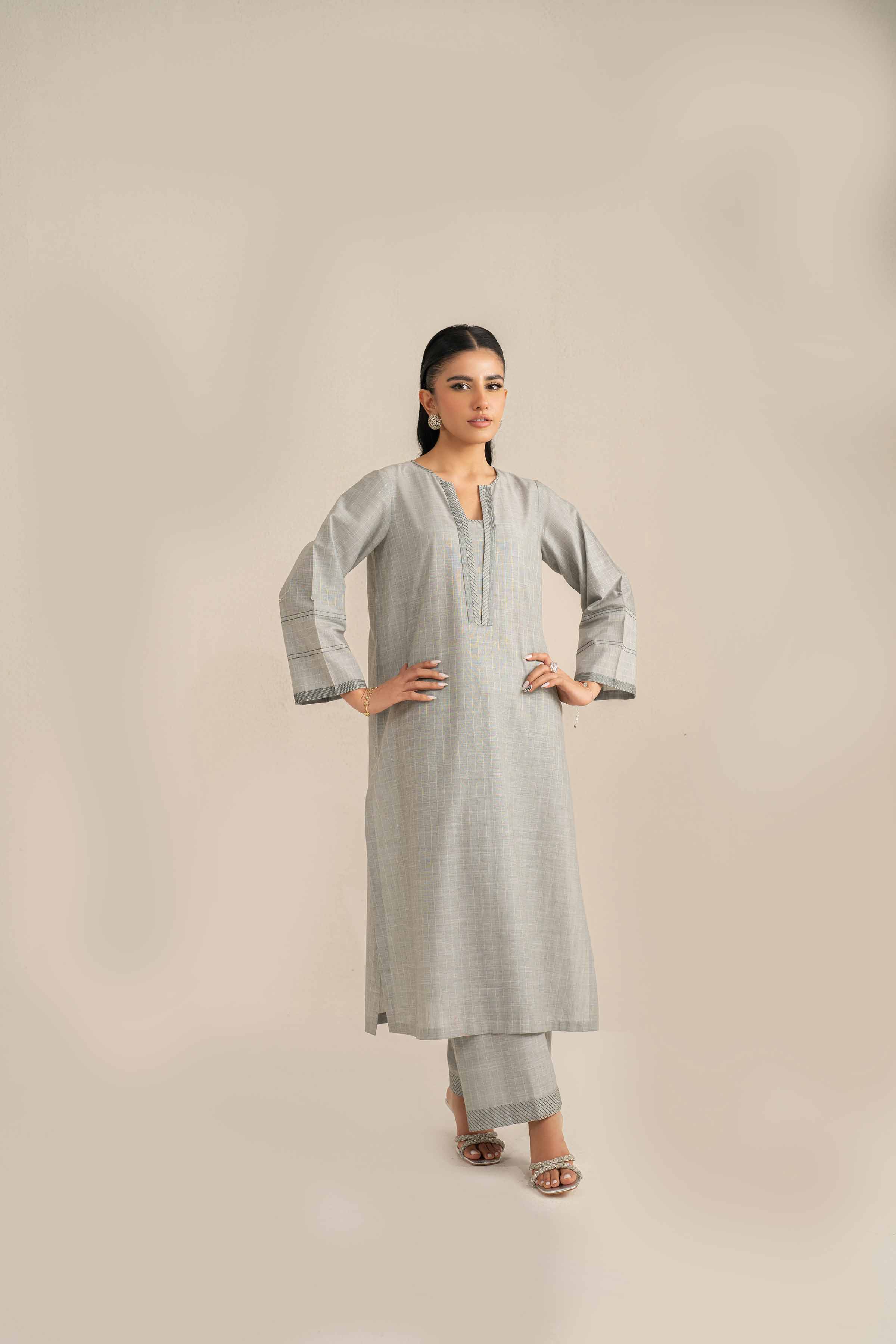 2 Piece - Embroidered Suit - KFS25-41