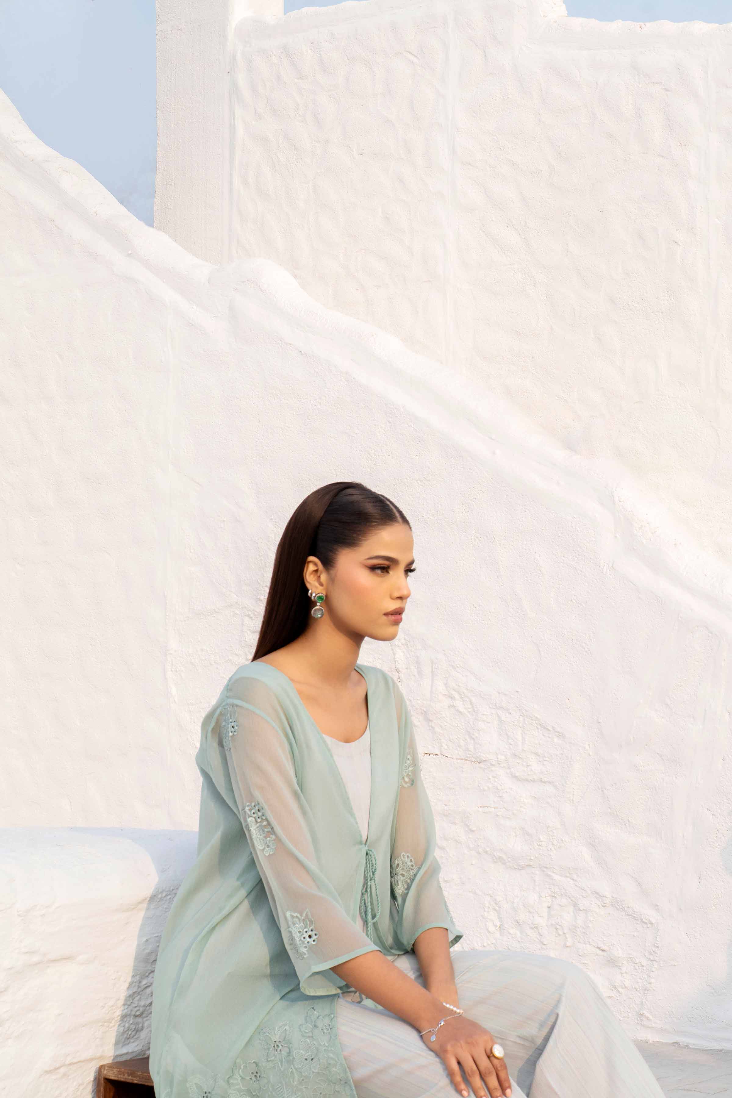 3 Piece - Embroidered Suit - KFS25-62