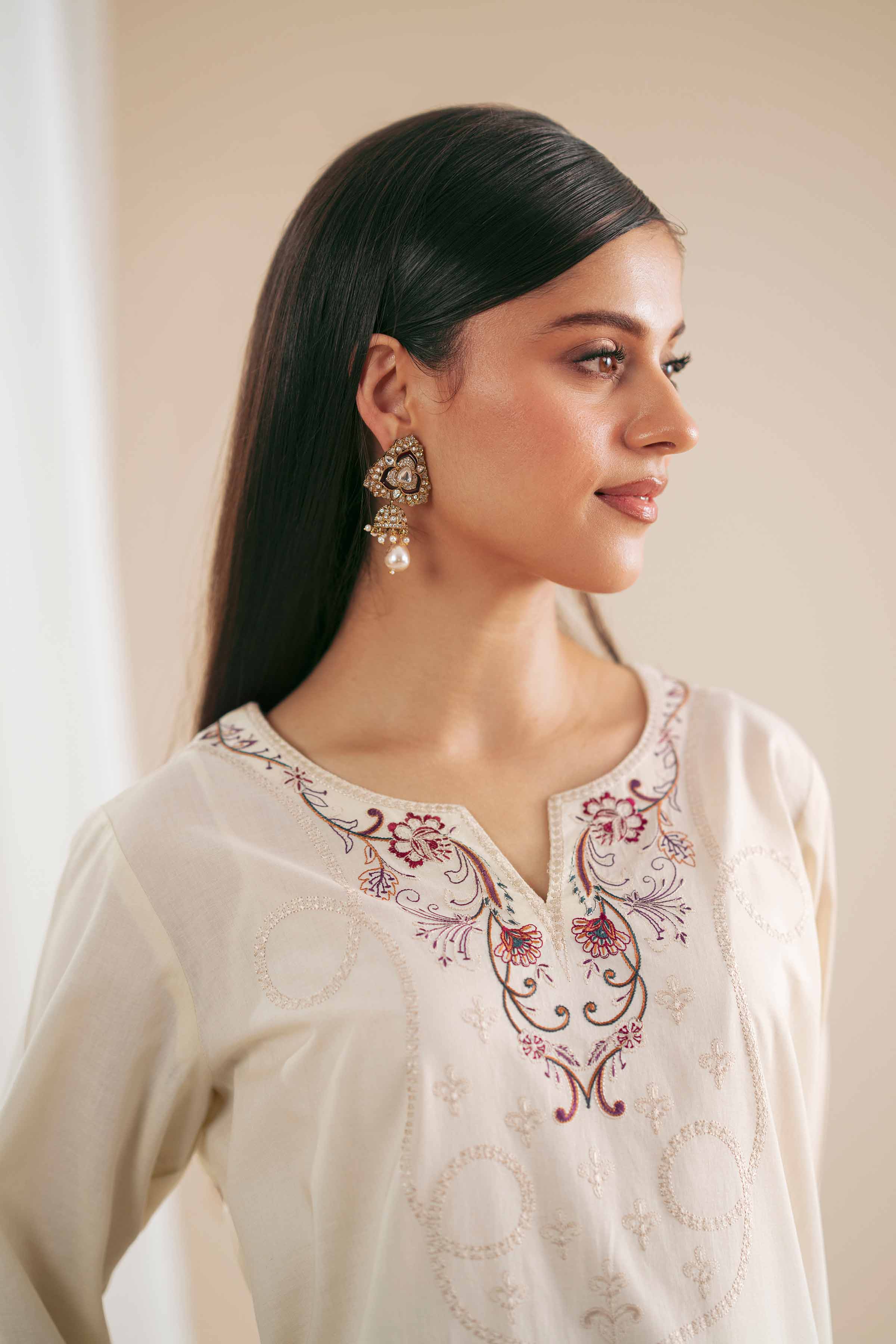 2 Piece - Embroidered Suit - KFS25-77