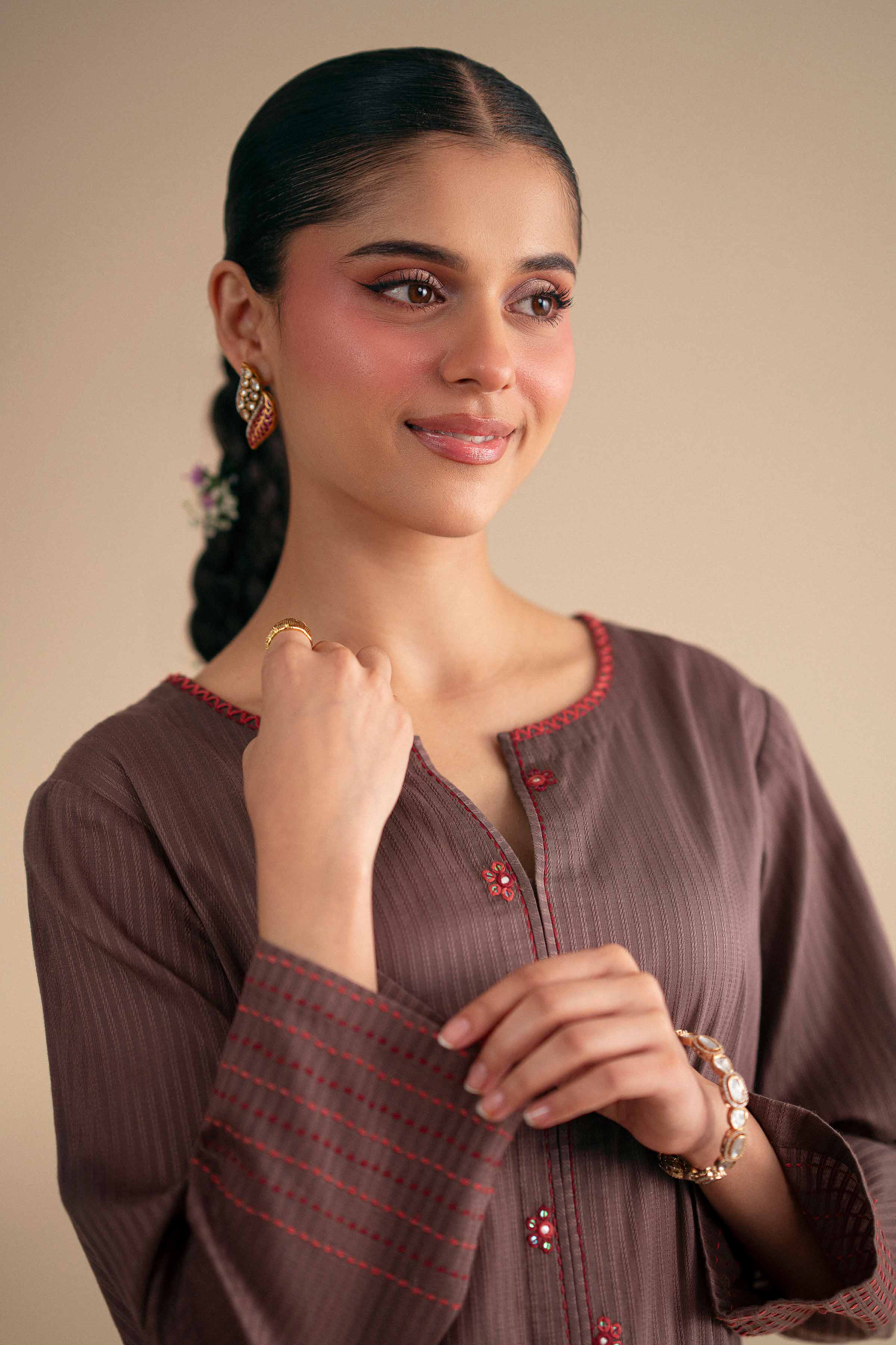 Embroidered Shirt - KFS25-89